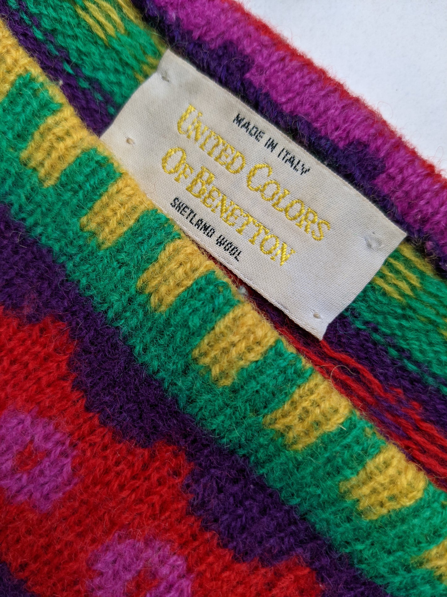 80s United Colors of Benetton knit Pink M
