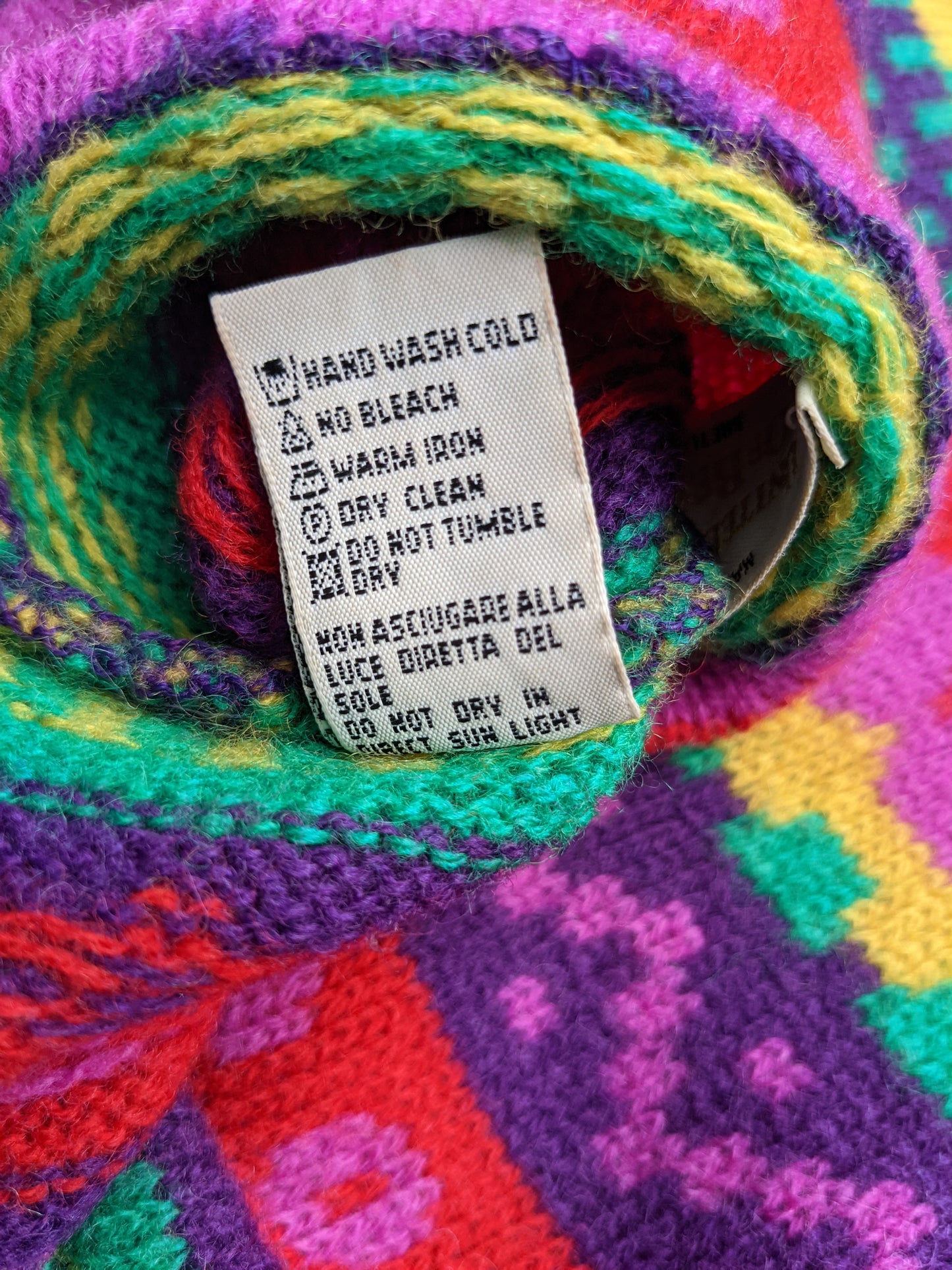 80s United Colors of Benetton knit Pink M