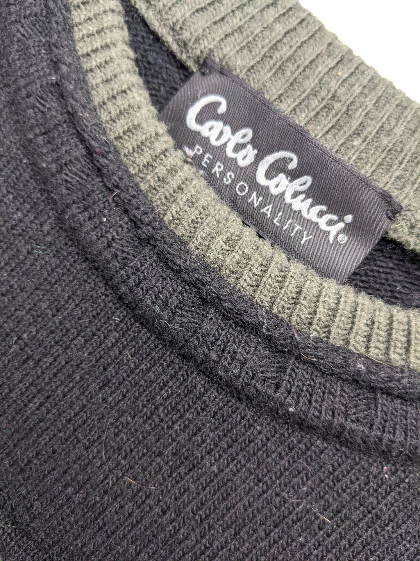 90s Carlo Collucci Knit Black M