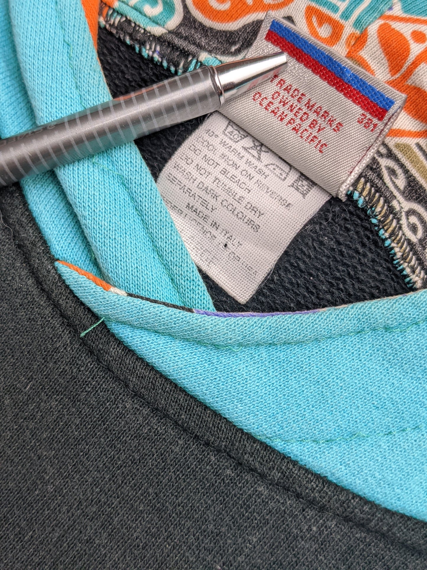 80s Ocean Pacific Hoodie Black