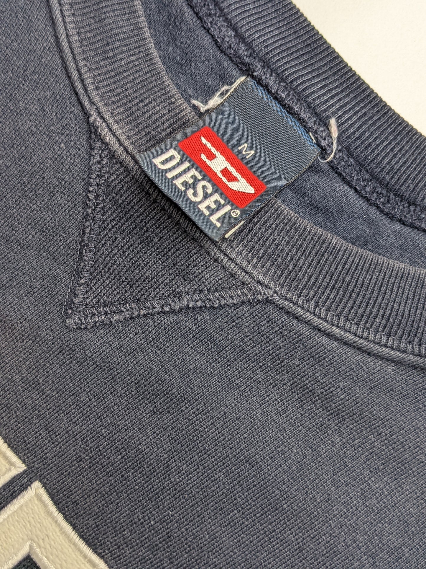 00s Diesel Sweatshirt Navy Red