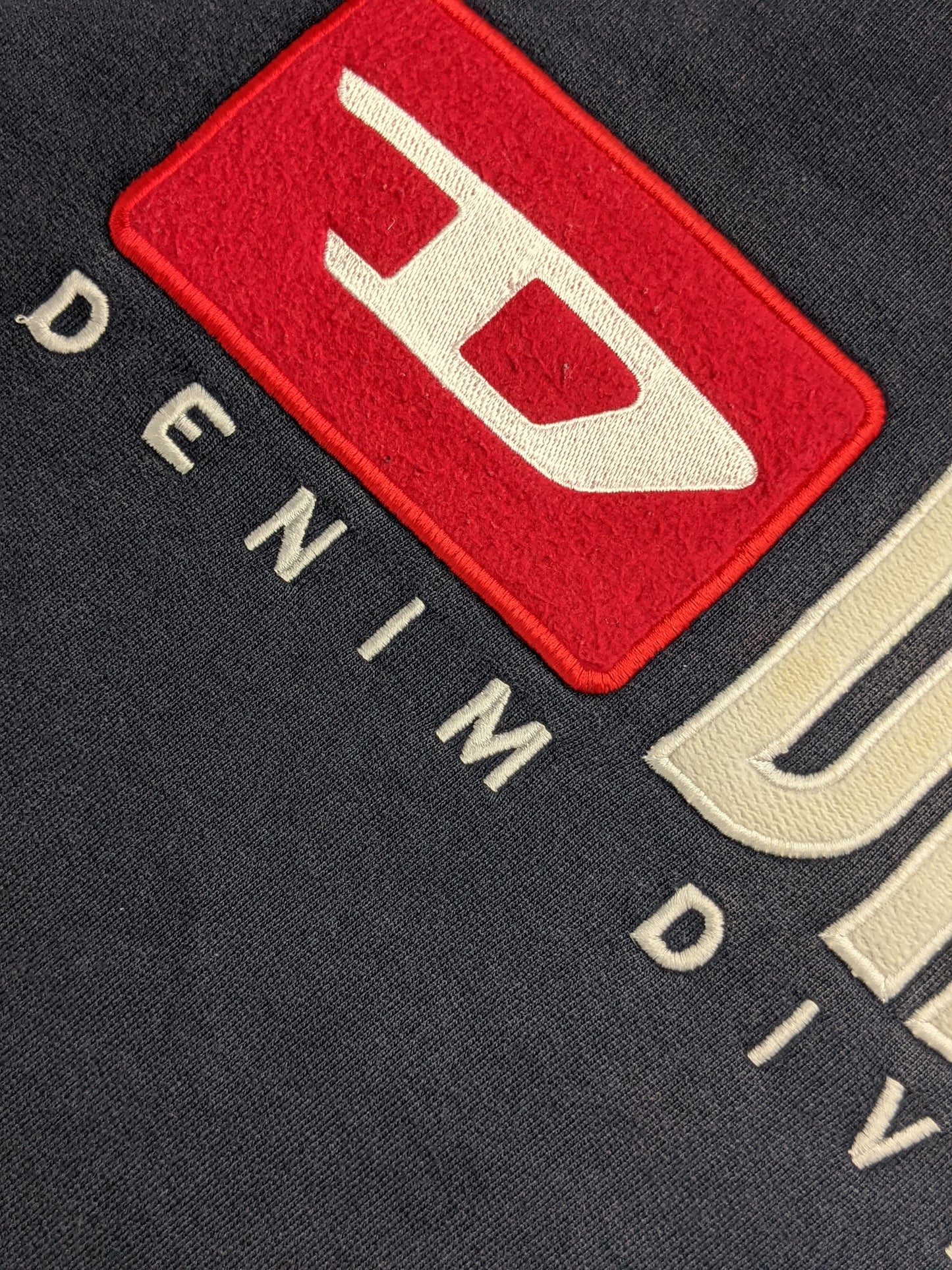 00s Diesel Sweatshirt Navy Red