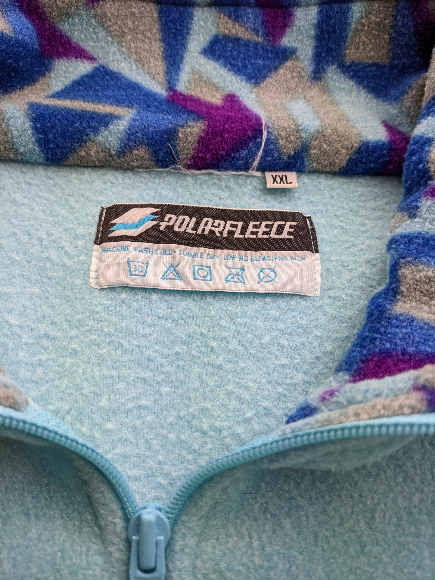 90s Lotto Crazy Fleece Babyblue XXL