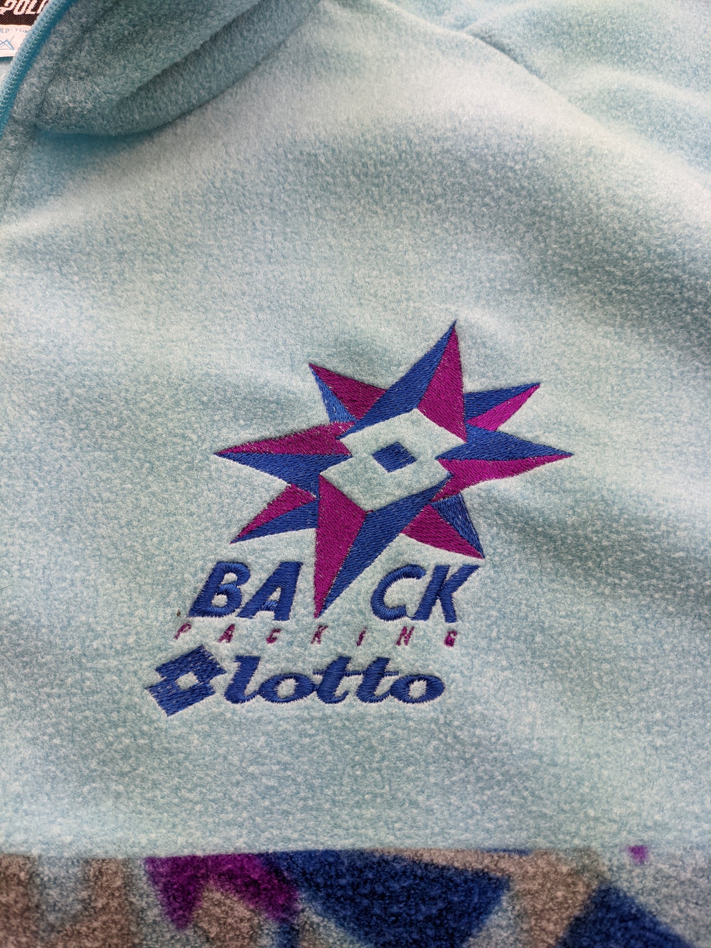 90s Lotto Crazy Fleece Babyblue XXL