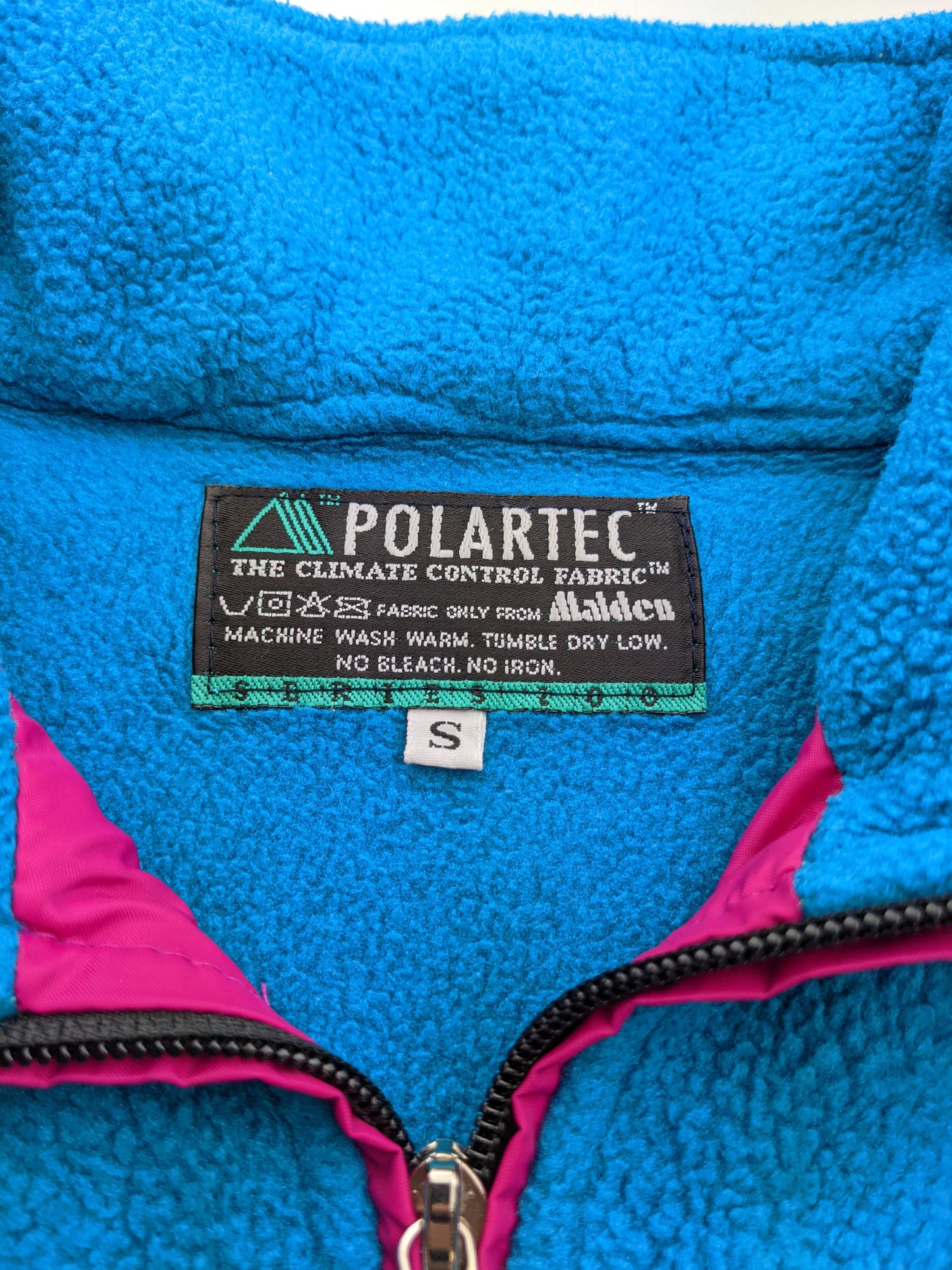 90s Aesse Crazy Fleece Turqoise Pink S