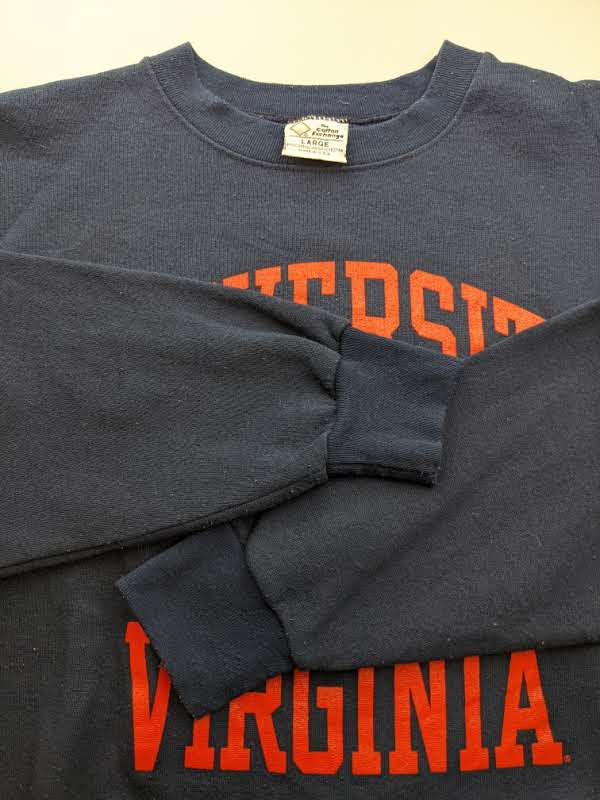 90s University of Virginia NCAA Sweatshirt Navy L