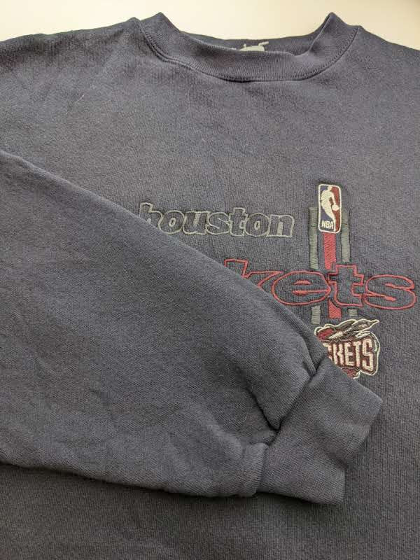90s Houston Rockets NBA Sweatshirt Black L/XL