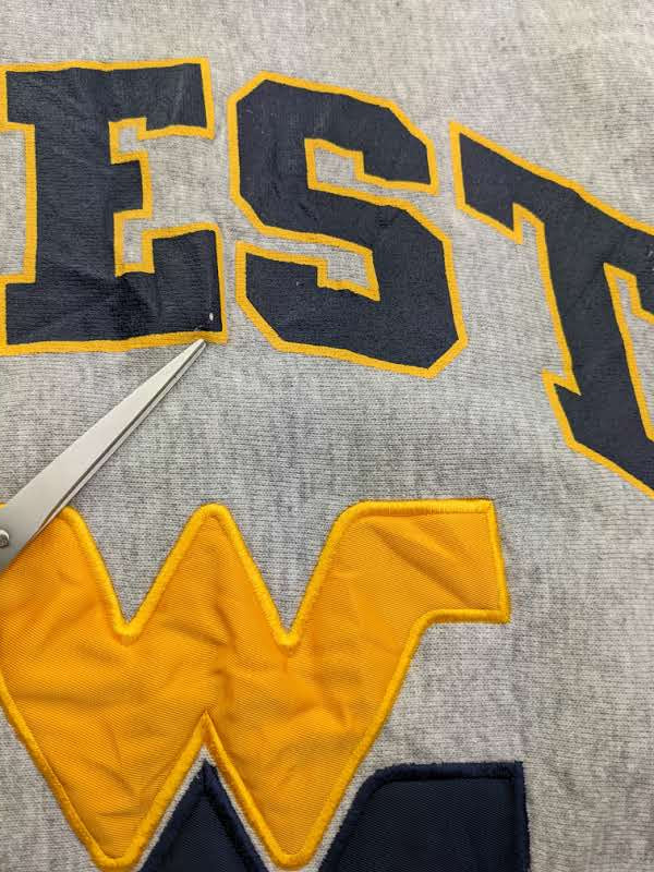 90s West Virginia NCAA Sweatshirt Grey XL