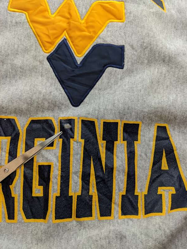 90s West Virginia NCAA Sweatshirt Grey XL