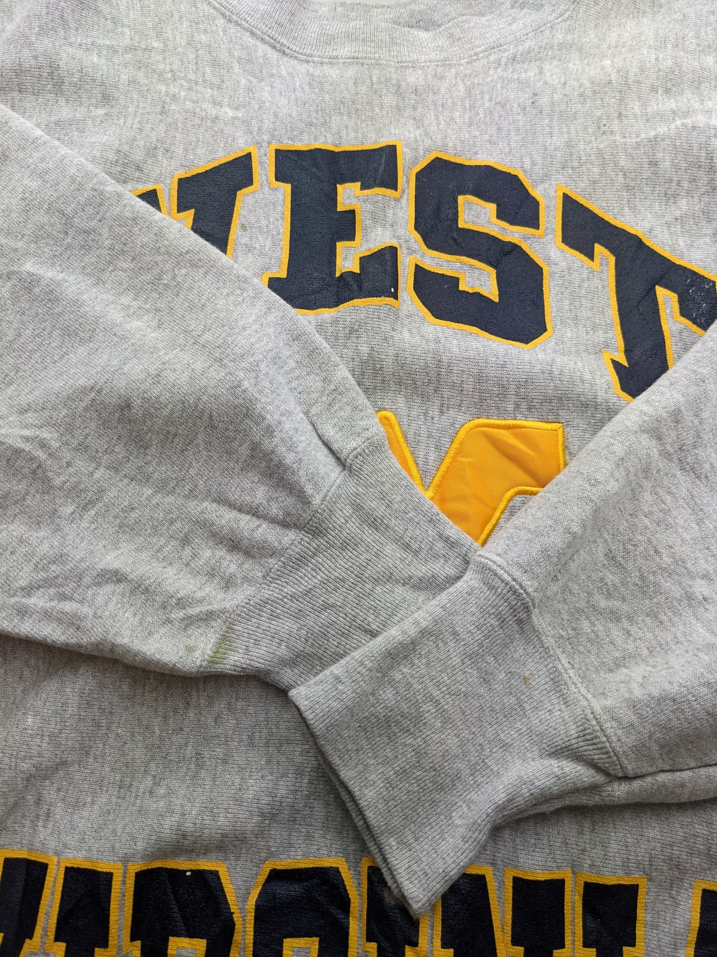 90s West Virginia NCAA Sweatshirt Grey XL