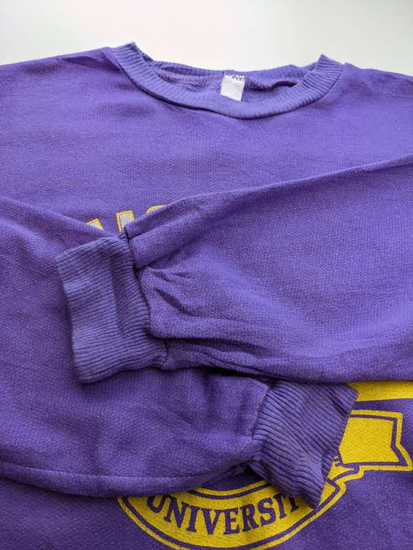 90s Michigan University NCAA Sweatshirt Purple M