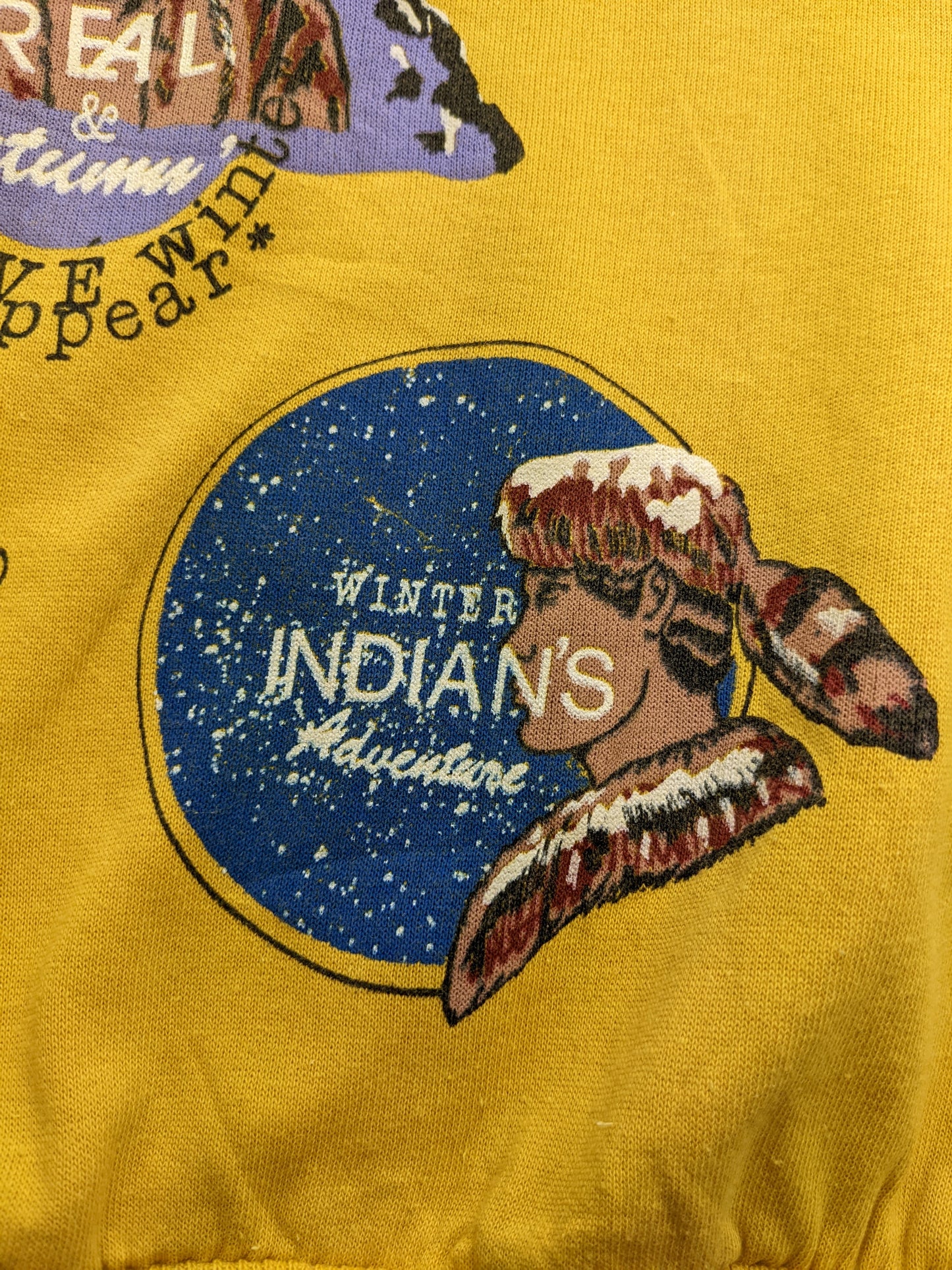 90s Unbranded Sweatshirt Yellow S