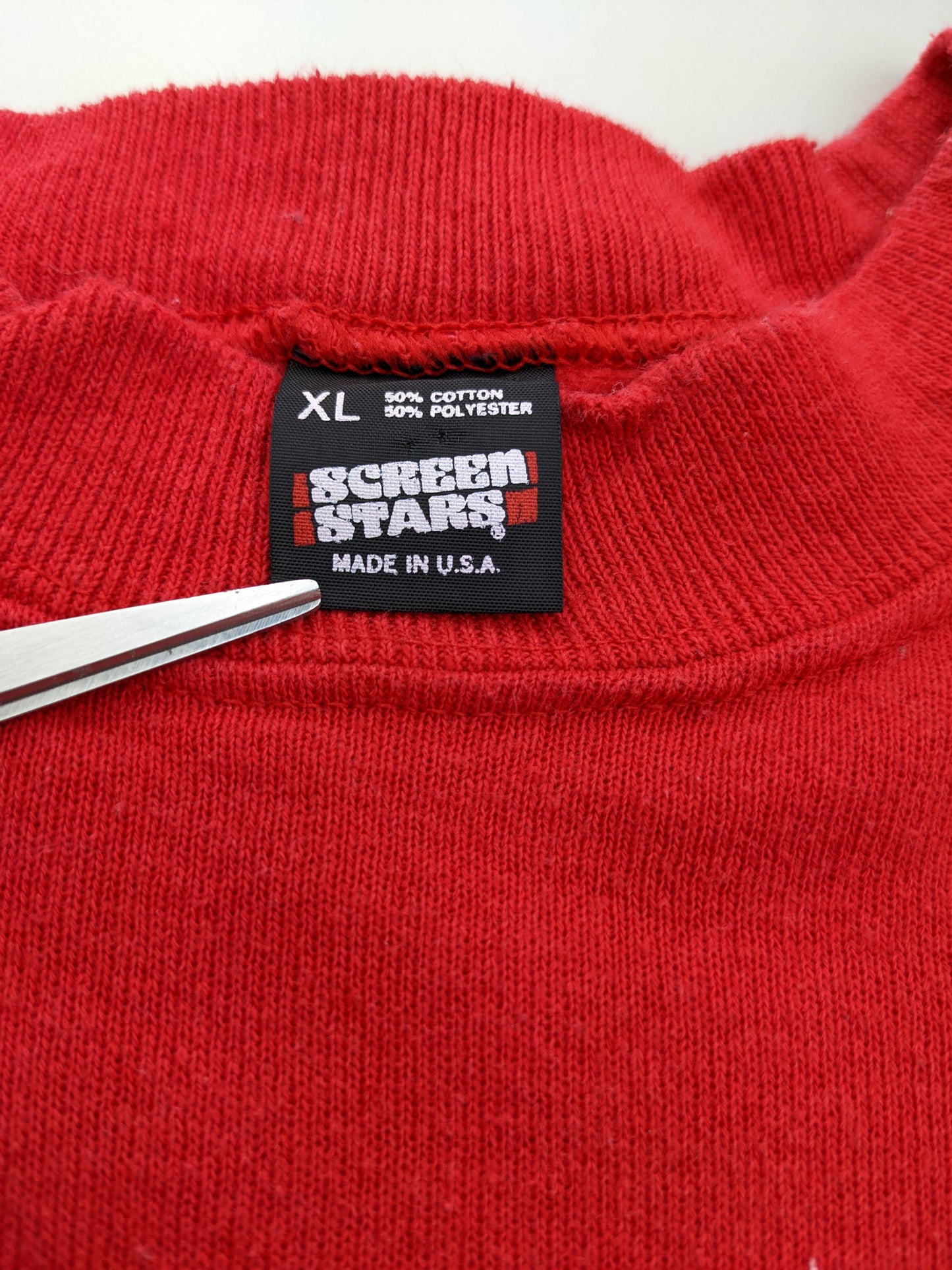 90s Wisconsin Badgers Screen Stars Sweatshirt Red M/L