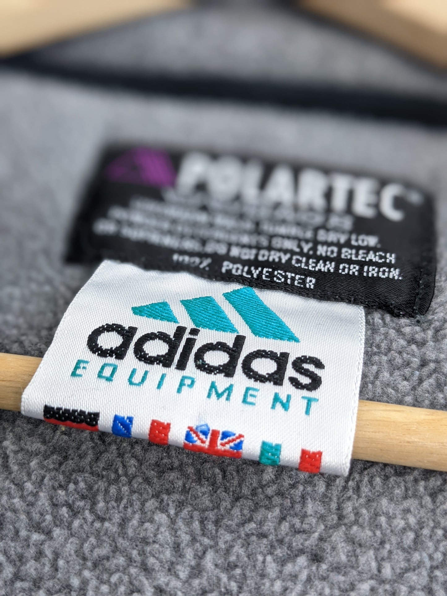 90s Adidas Equipment Polartec Fleece Grey L