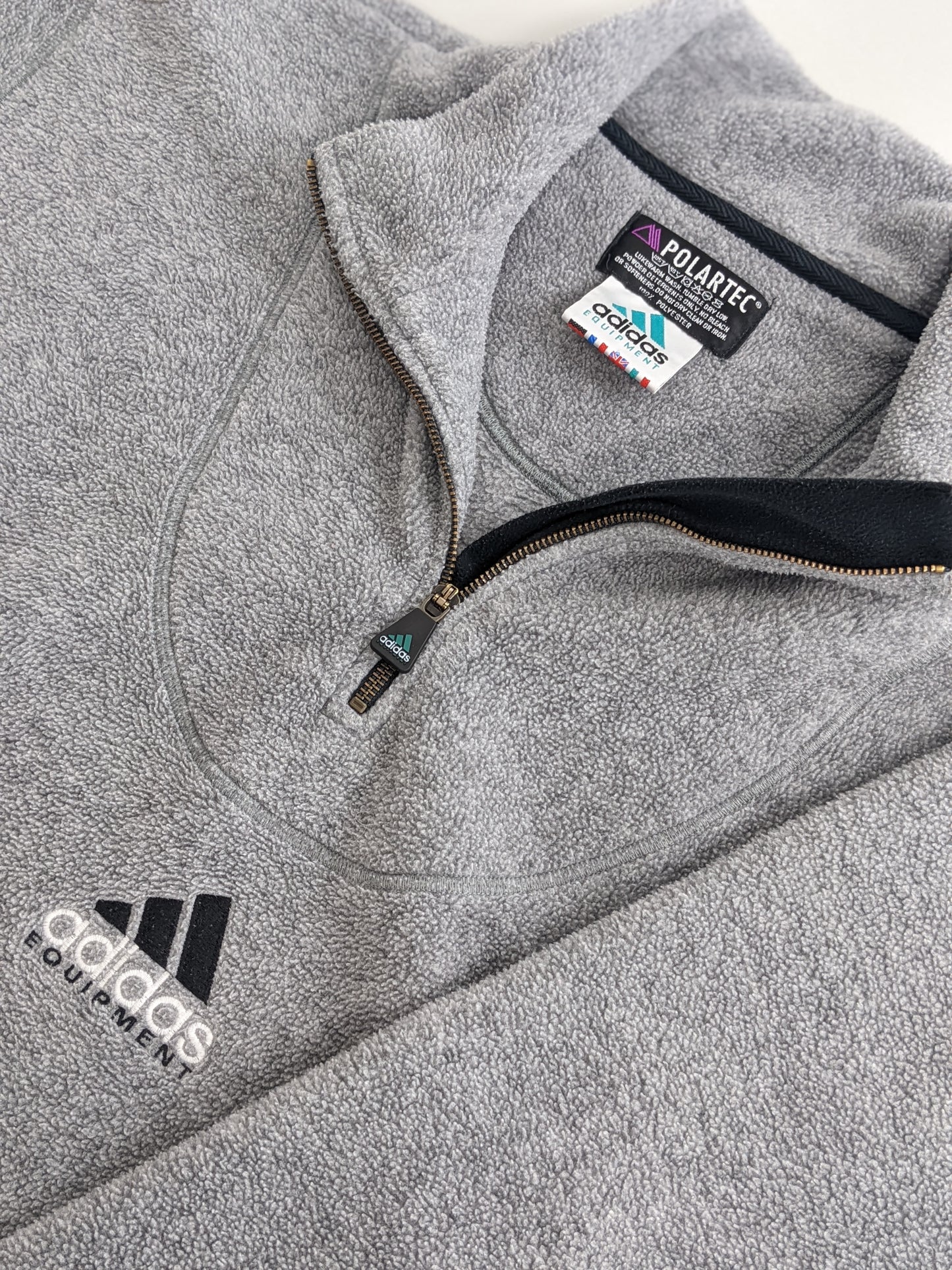90s Adidas Equipment Polartec Fleece Grey L