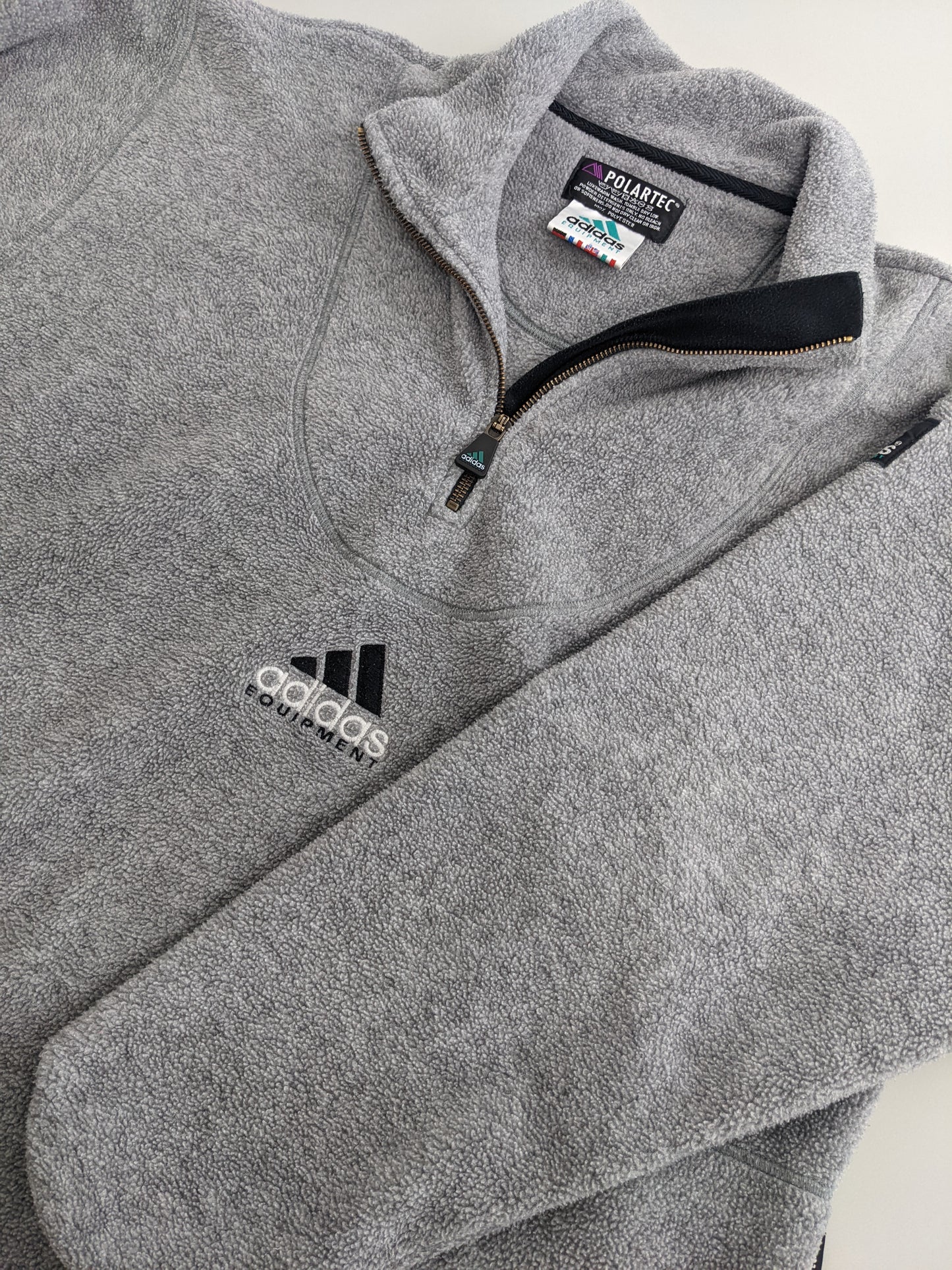 90s Adidas Equipment Polartec Fleece Grey L