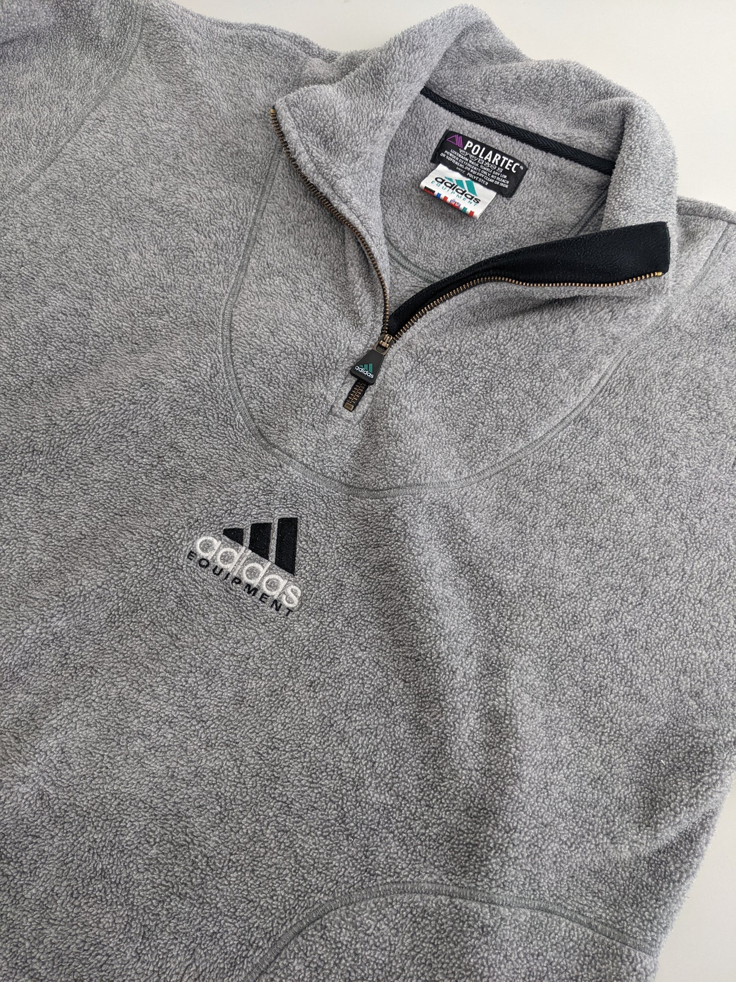 90s Adidas Equipment Polartec Fleece Grey L