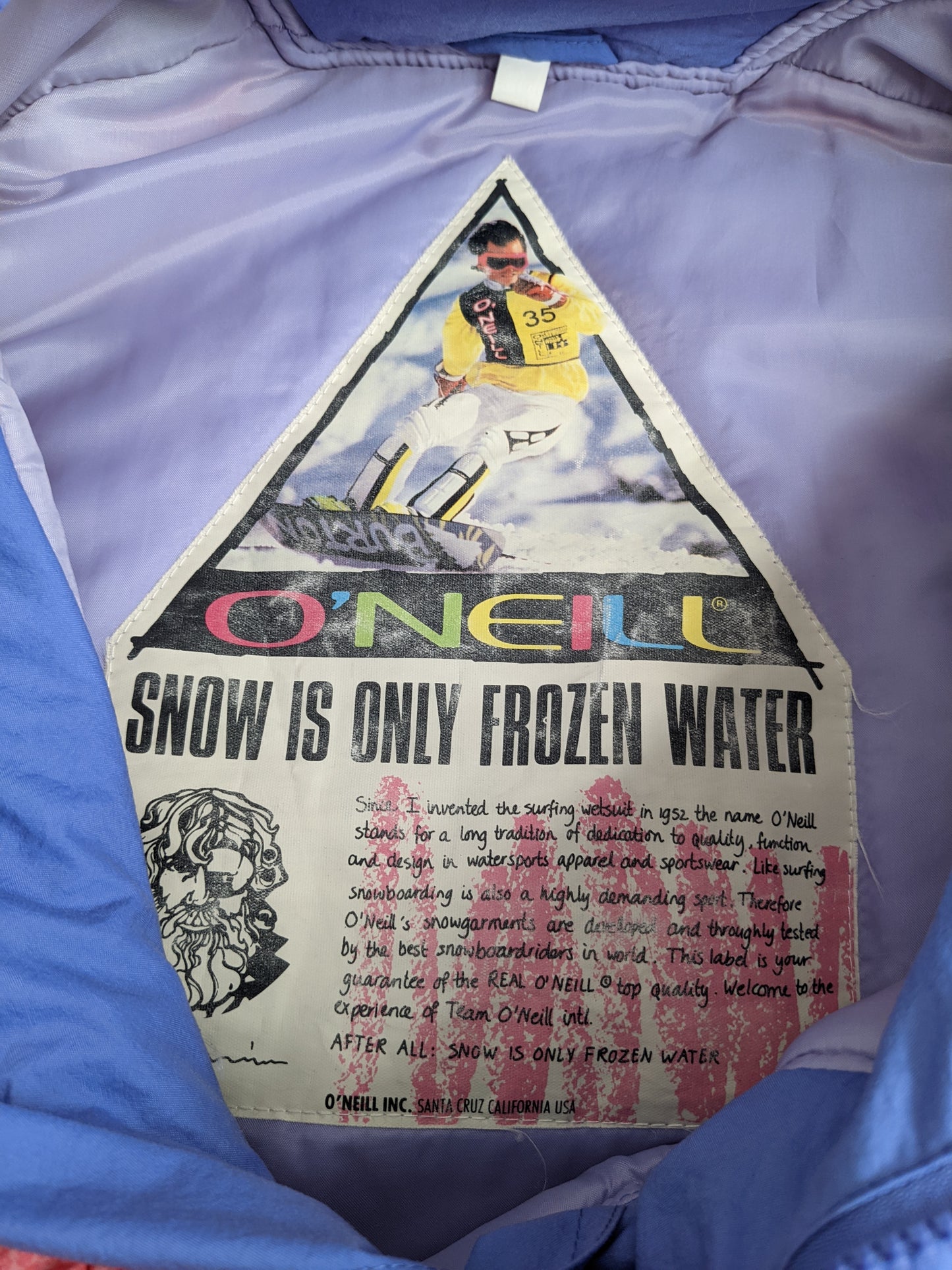 90s O`Neill Jacket Red Black S/M