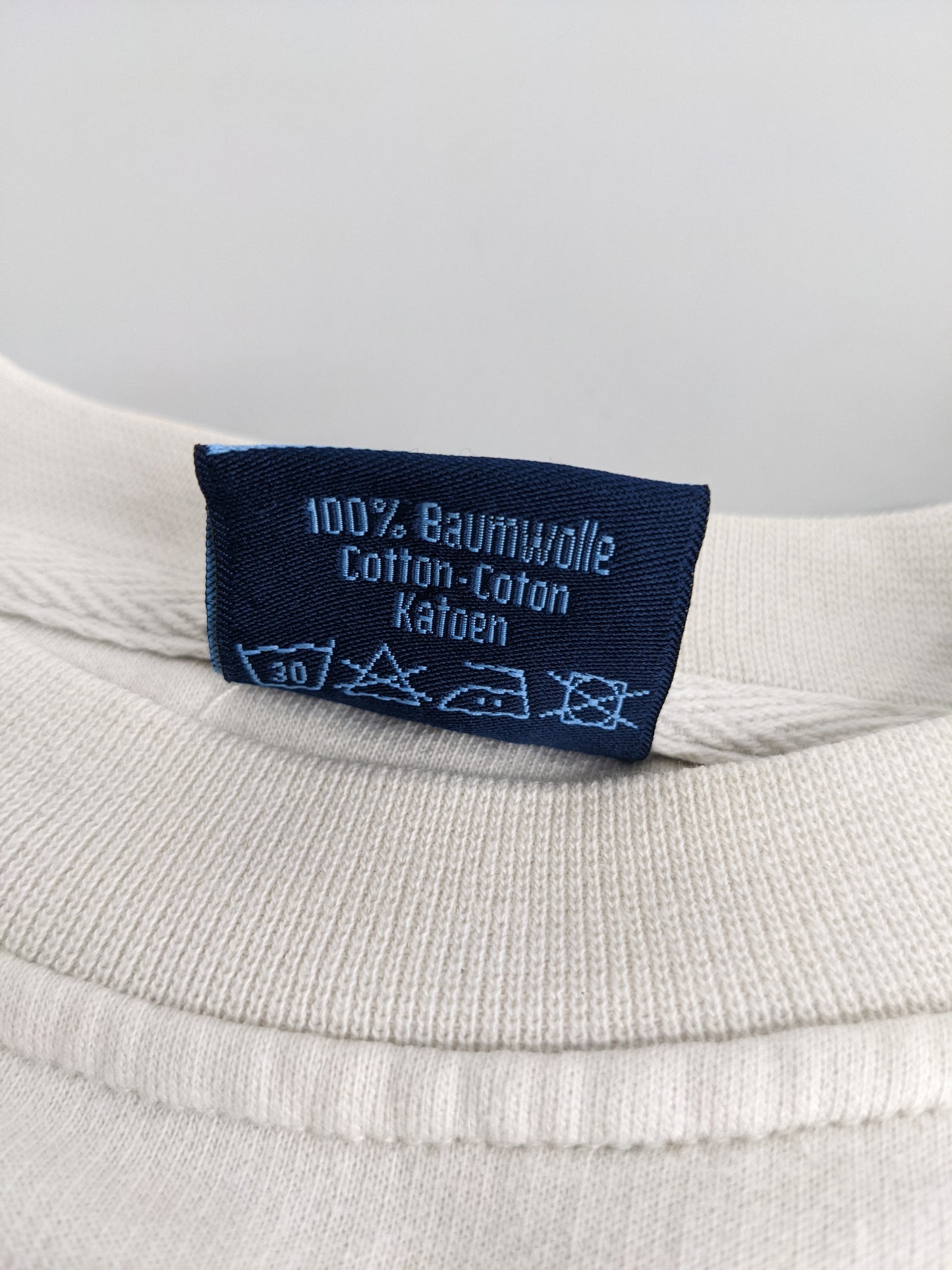 00s Fishbone Sweatshirt Navy Beige XL
