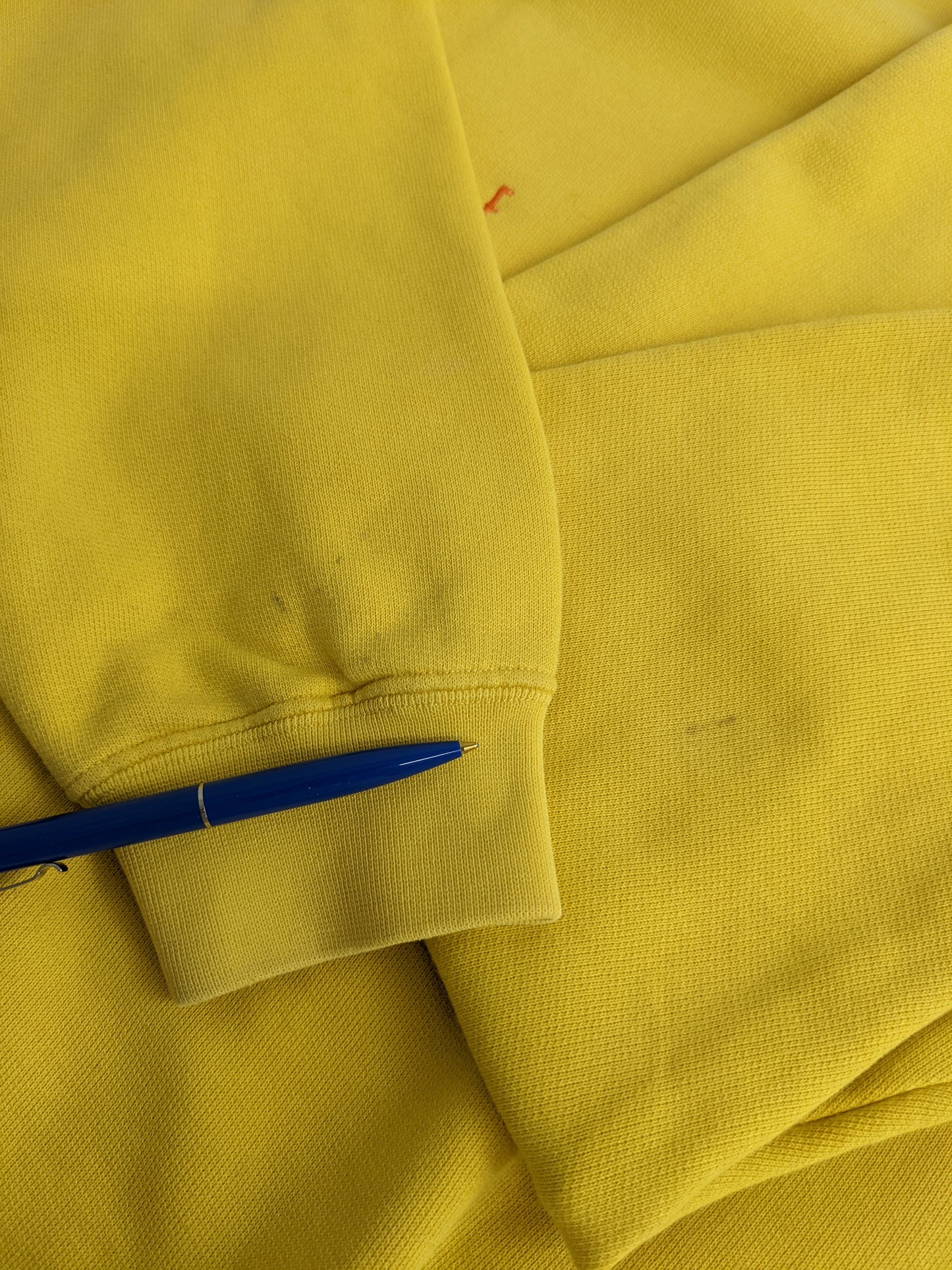 80s United Colors of Benetton Sweatshirt Yellow S/M