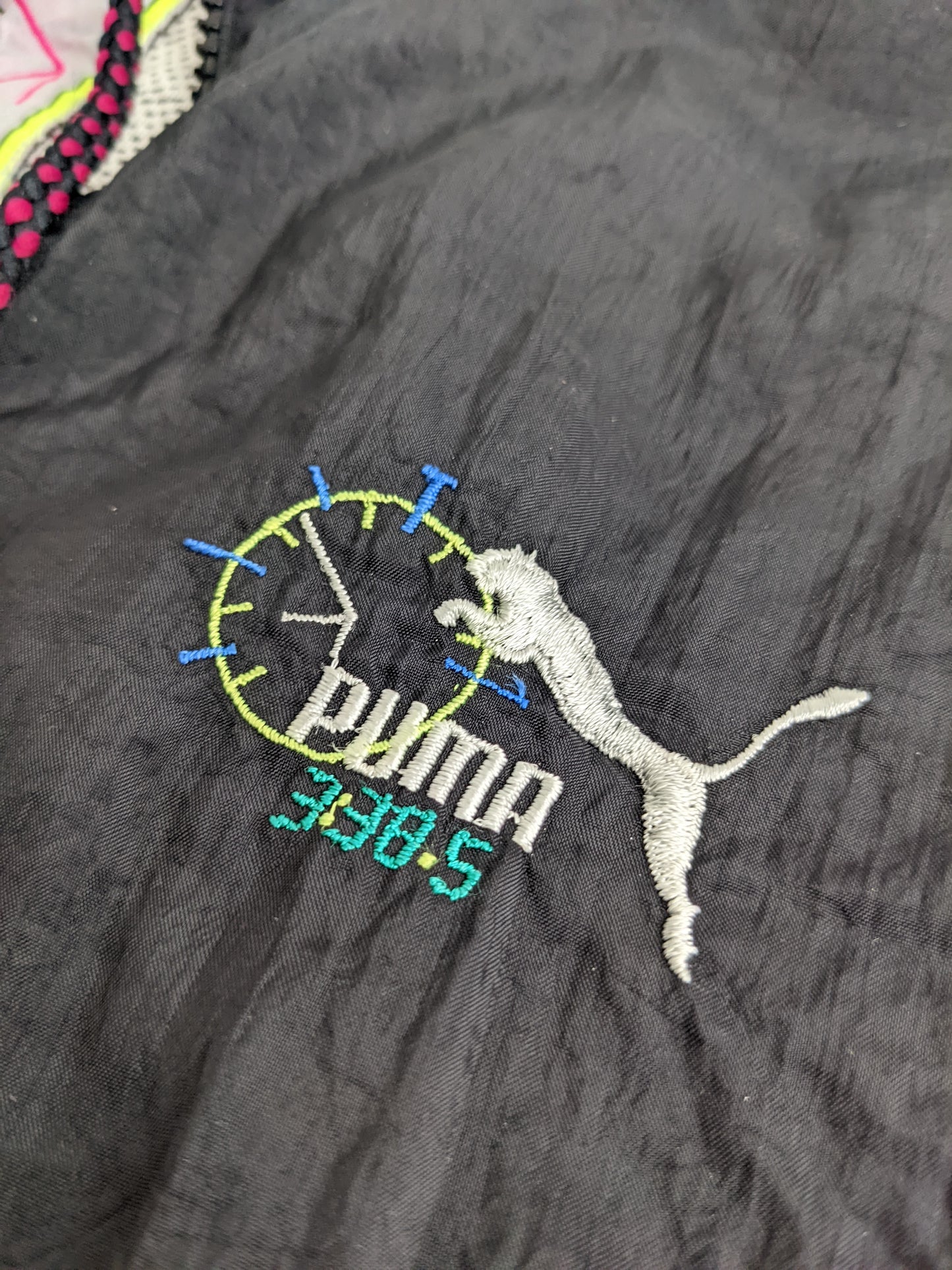 90s Puma Trackjacket Black Pink M
