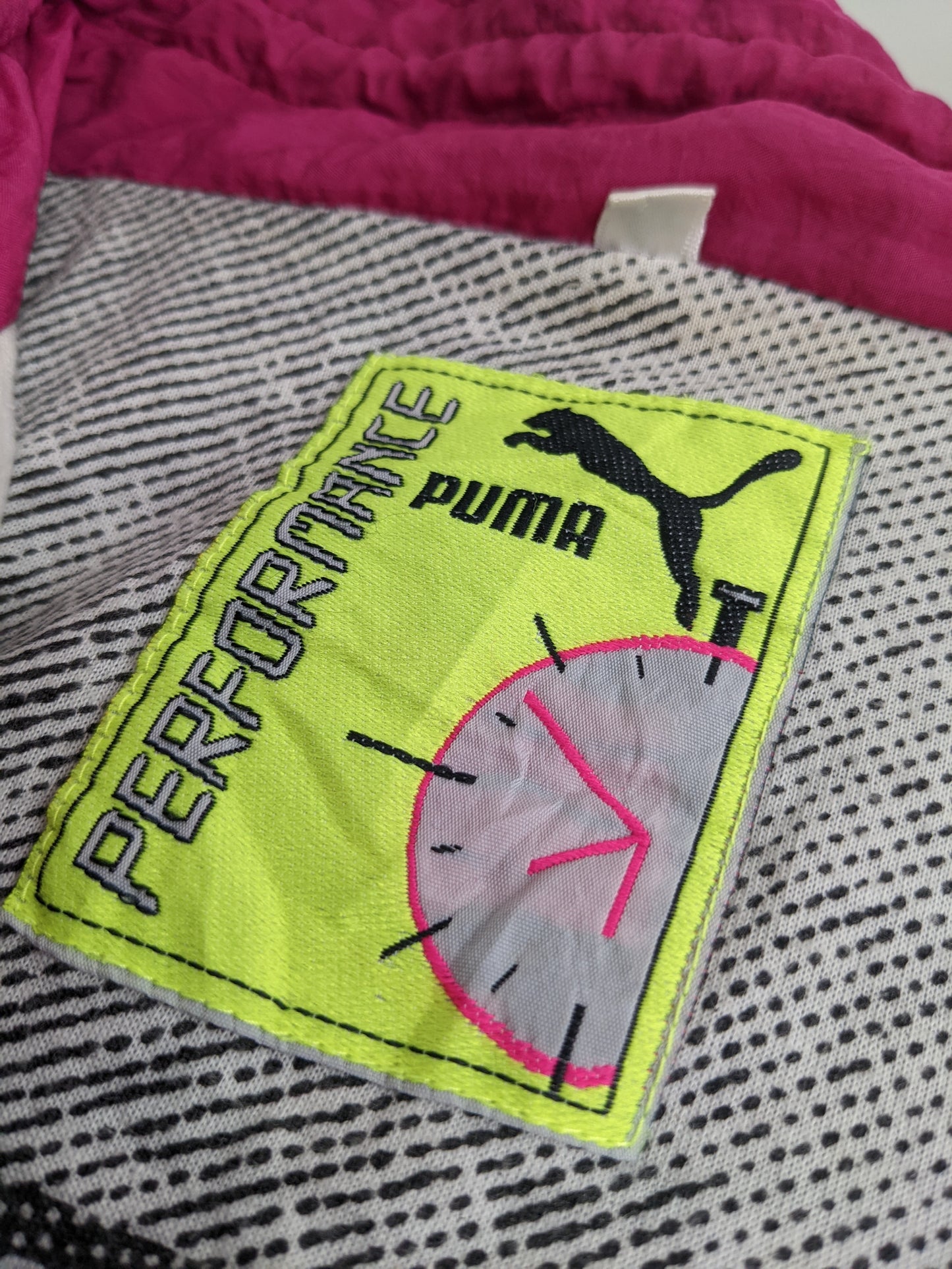 90s Puma Trackjacket Black Pink M