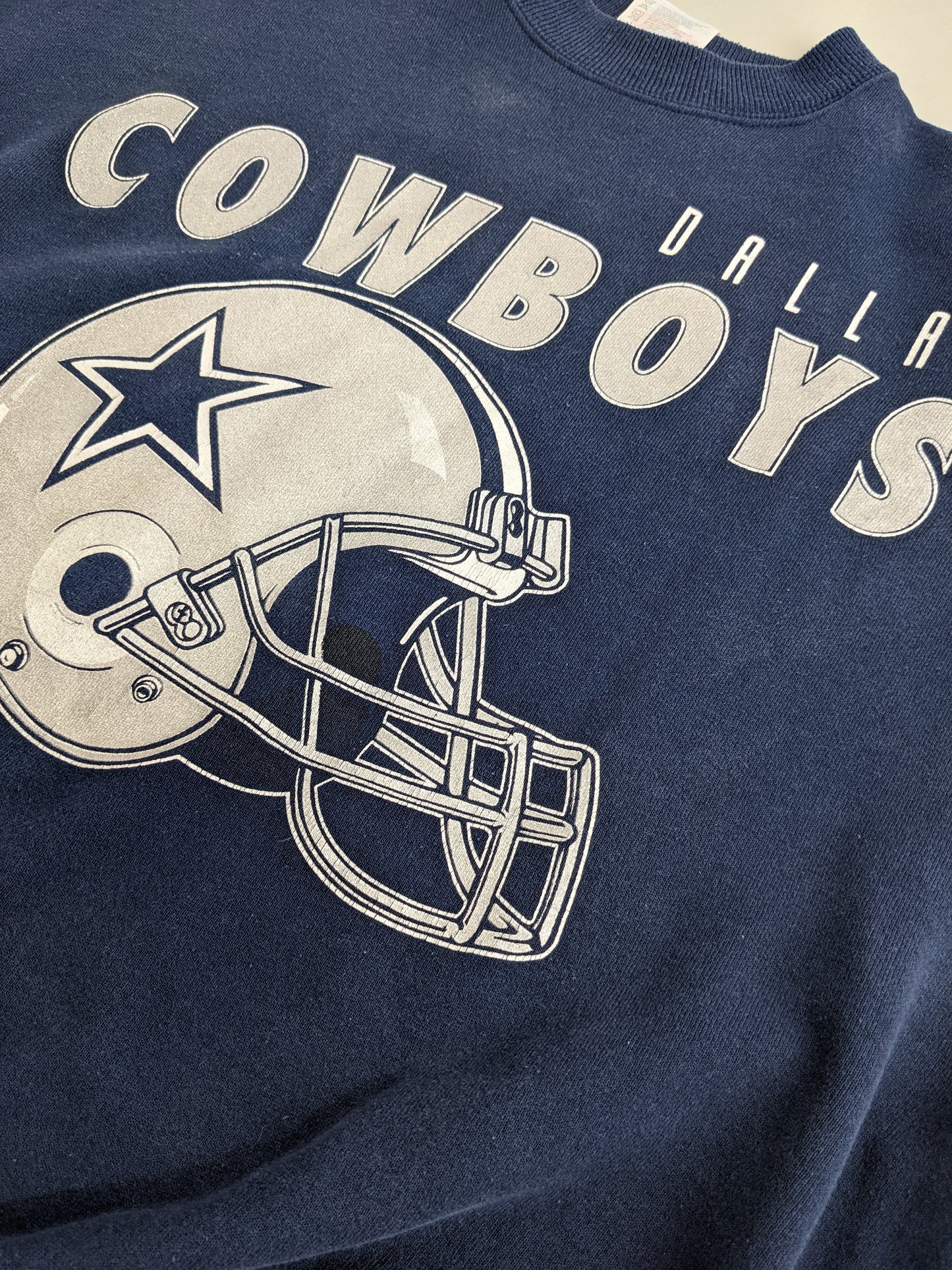 90s Hanes Dallas Cowboys NFL Sweatshirt Navy L/XL