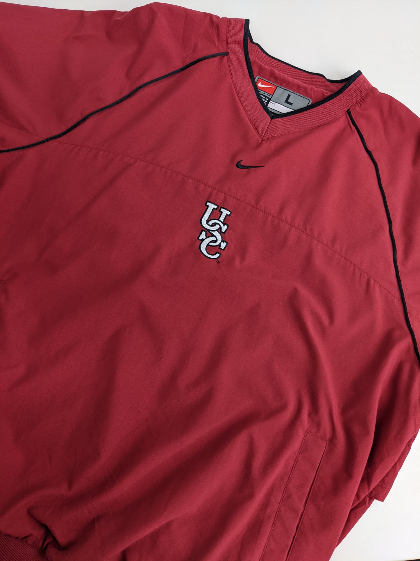 90s Nike Team University of South Carolina Gamecocks NCAA Pullover Red L