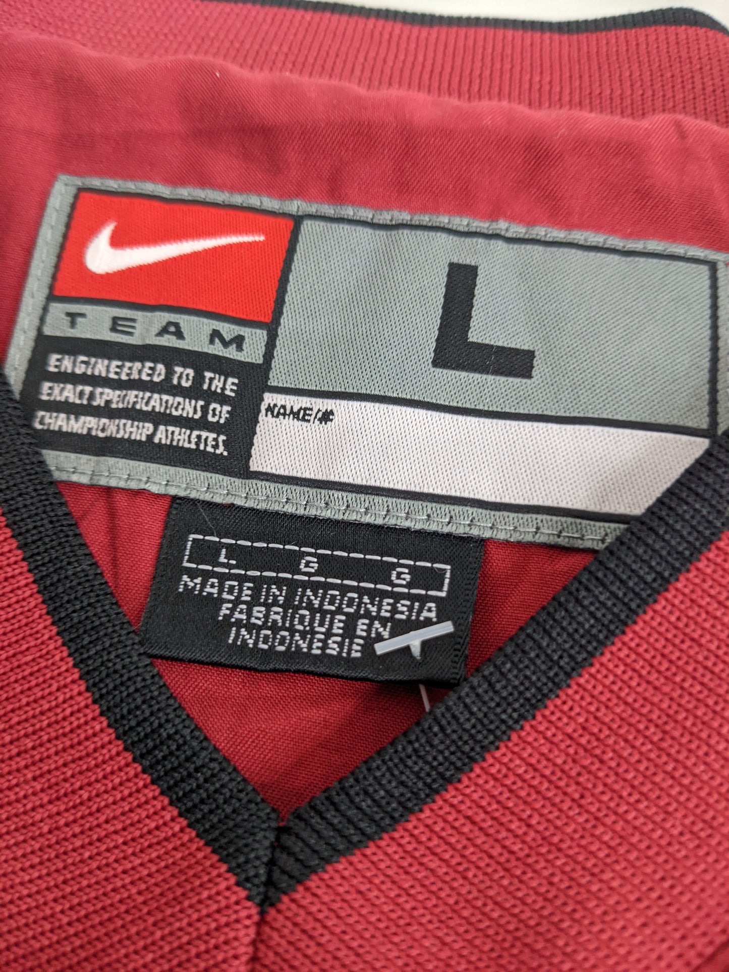 90s Nike Team University of South Carolina Gamecocks NCAA Pullover Red L