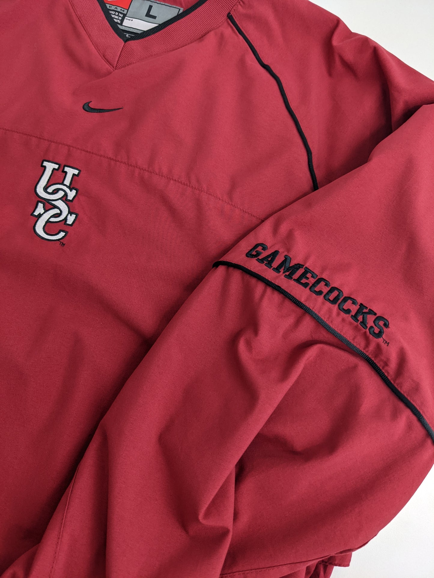 90s Nike Team University of South Carolina Gamecocks NCAA Pullover Red L