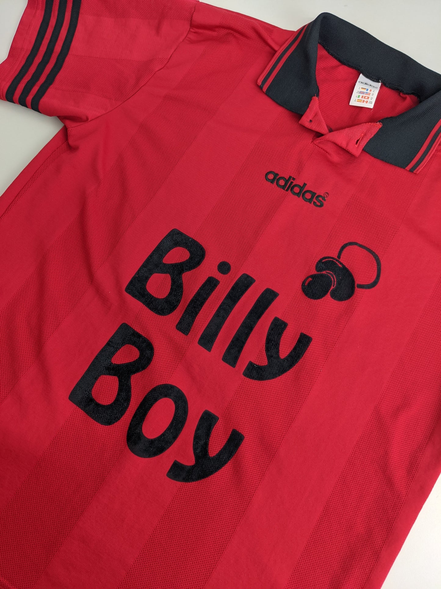 90s Adidas Billy Boy Jersey Red XL