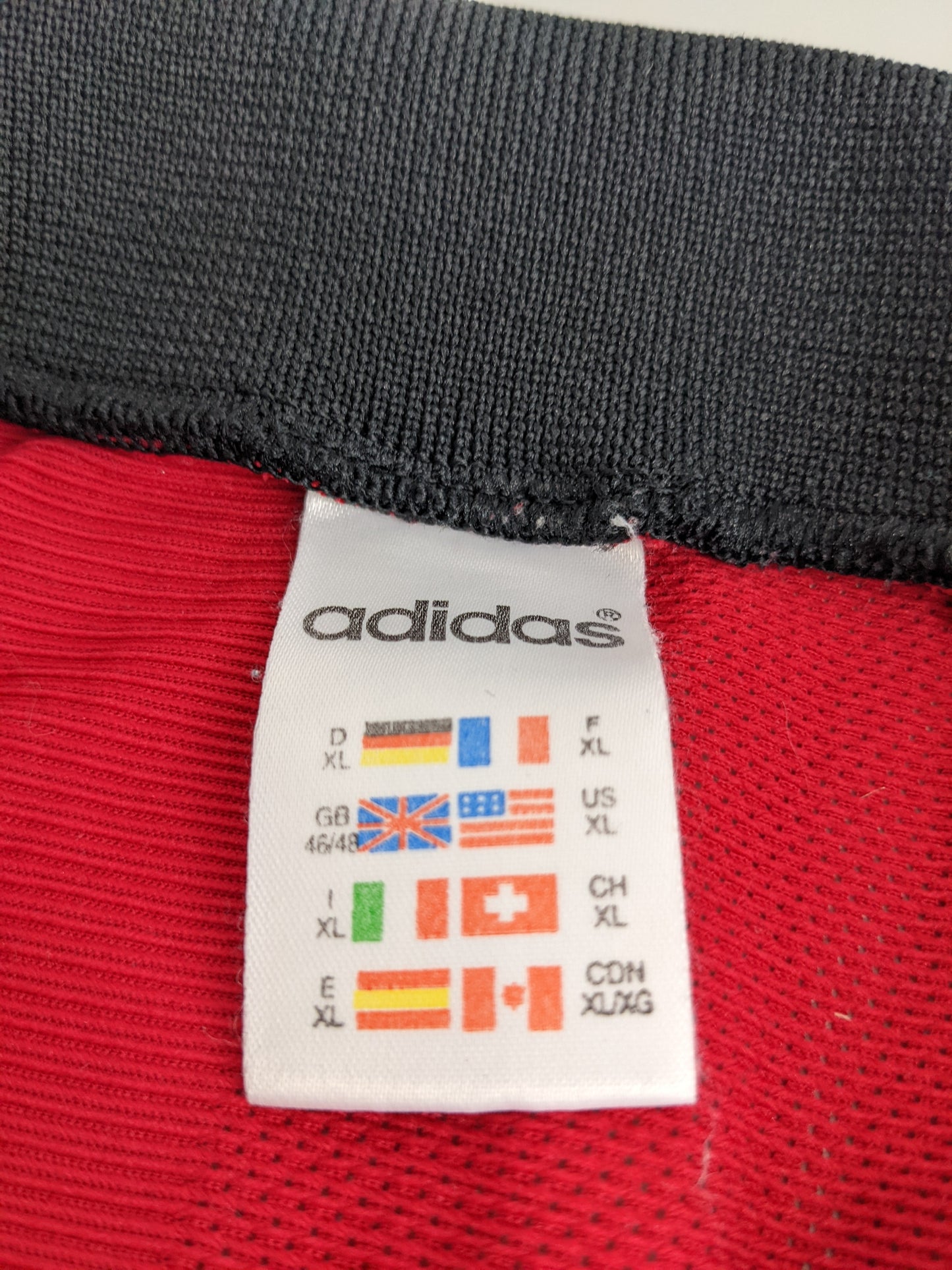 90s Adidas Billy Boy Jersey Red XL