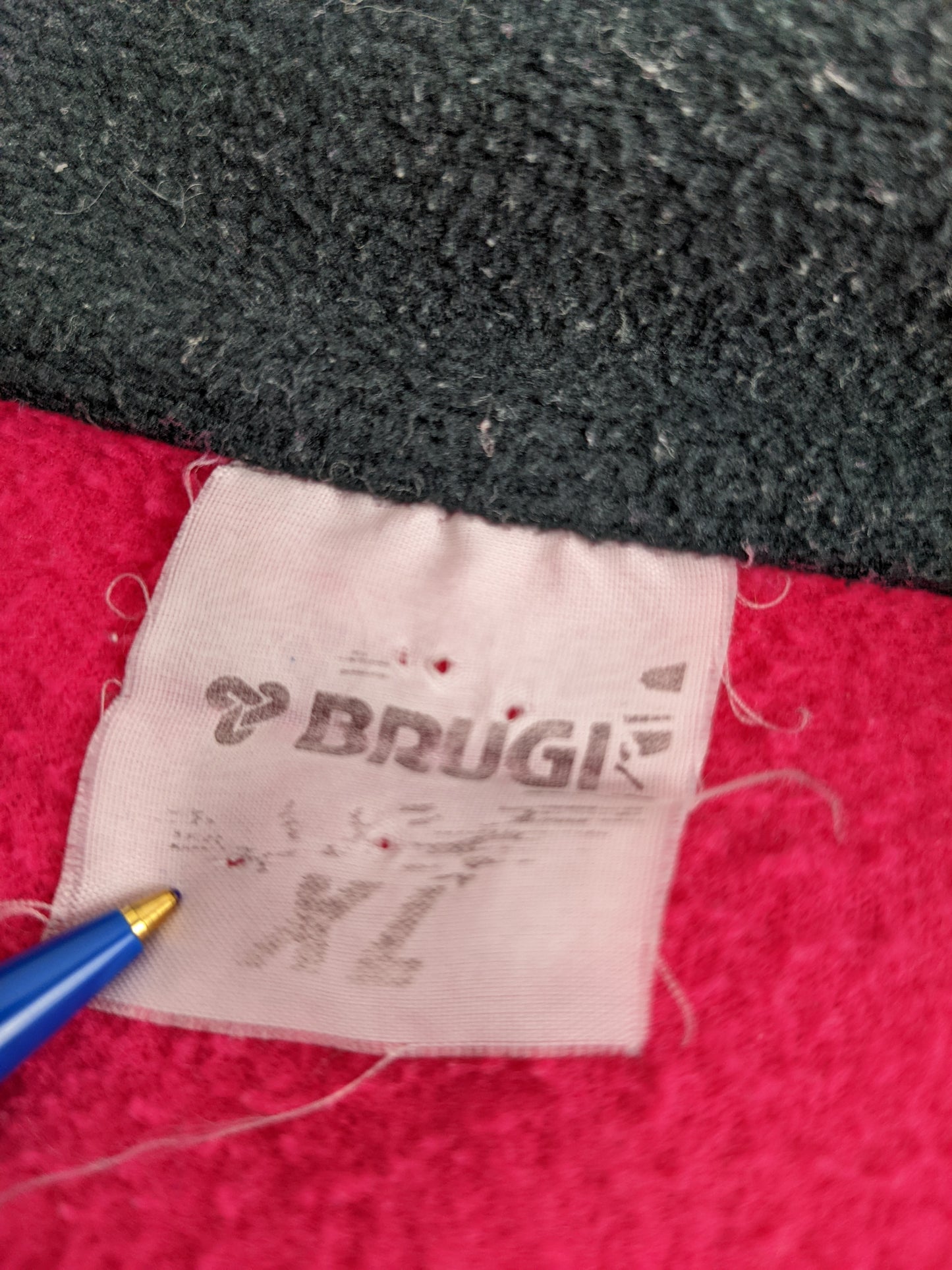 90s Brugi Crazy Fleece Black Pink XL/L