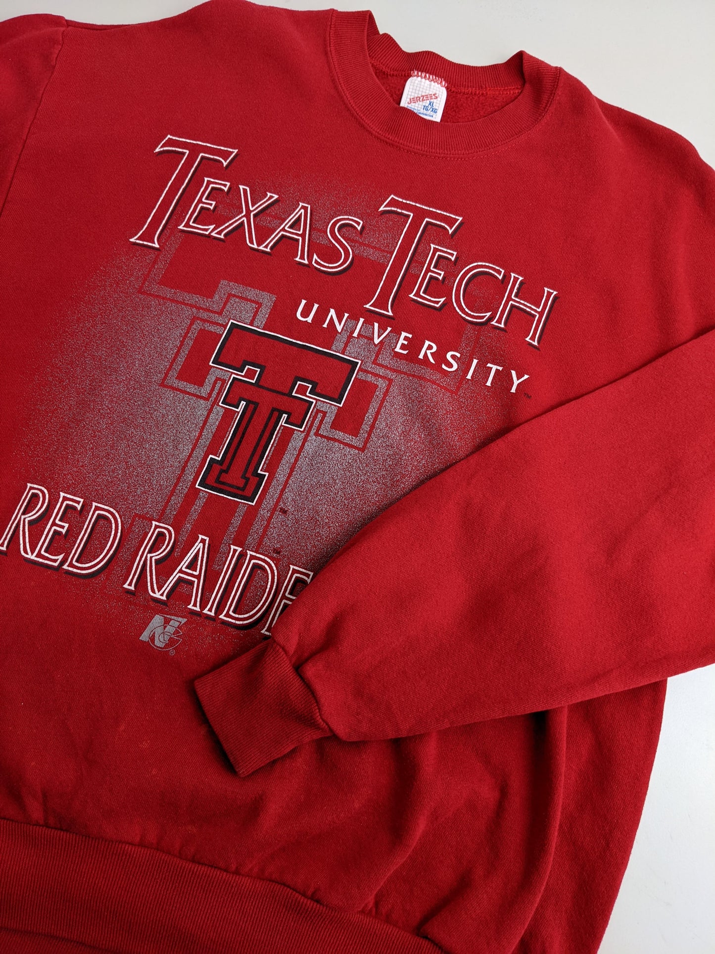 90s Jerzees Texas Tech NCAA Sweatshirt Red L