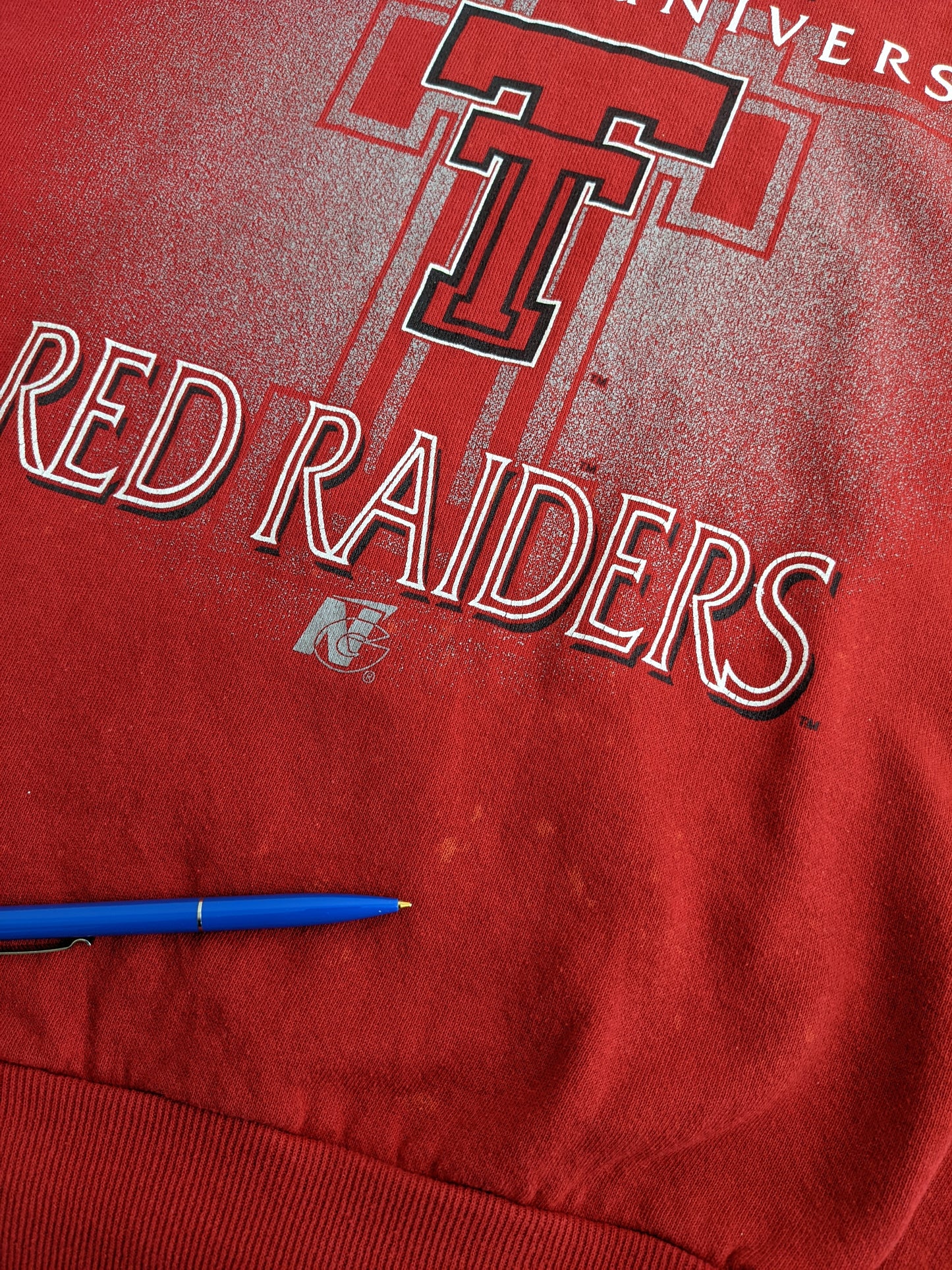90s Jerzees Texas Tech NCAA Sweatshirt Red L