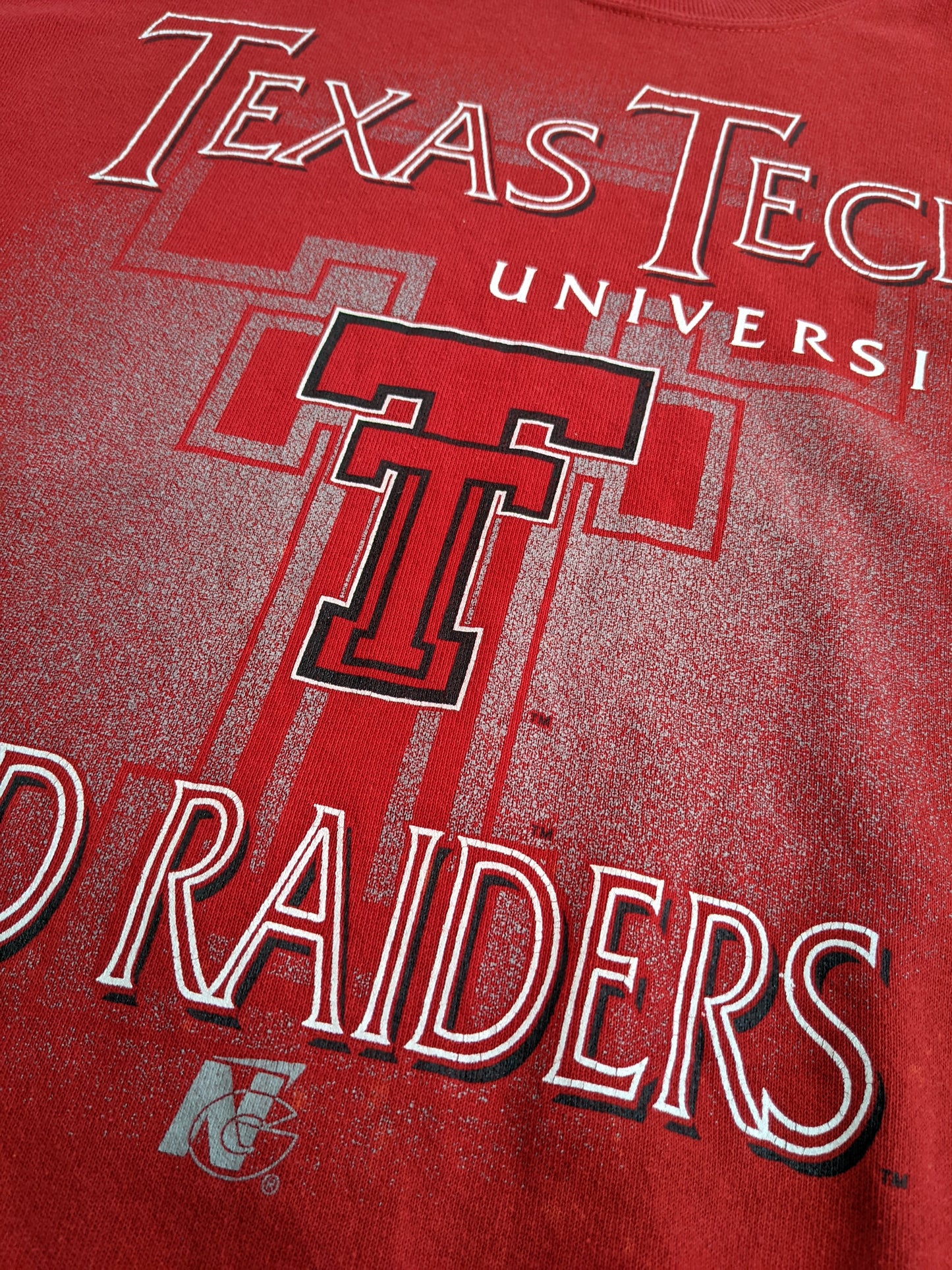 90s Jerzees Texas Tech NCAA Sweatshirt Red L