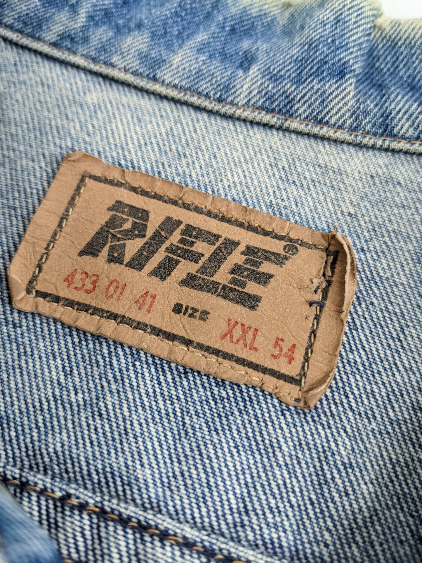90s Rifle Jeans Jacket Blue L