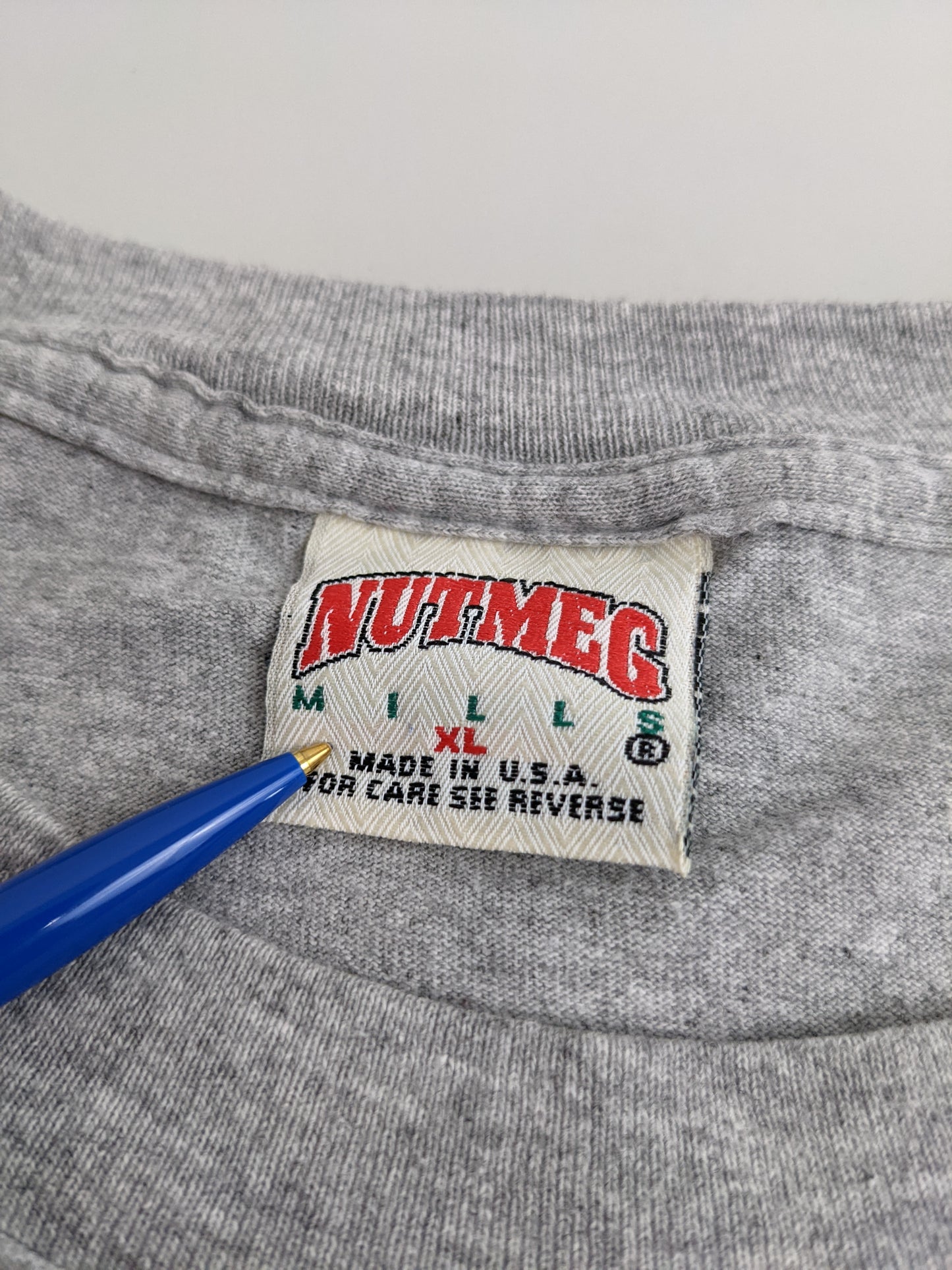 90s Nutmeg Mills Houston Rockets NBA T-Shirt Grey L