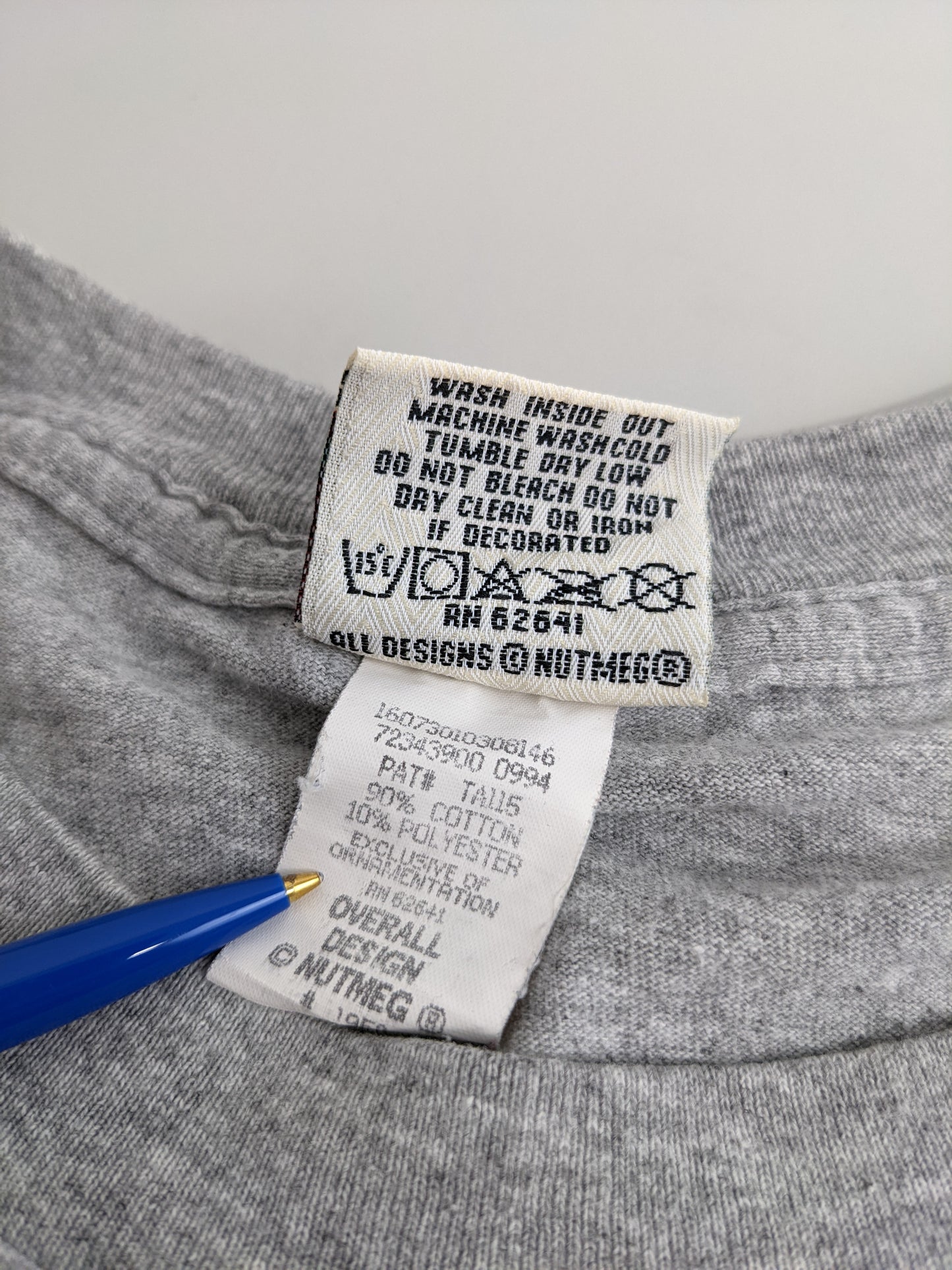 90s Nutmeg Mills Houston Rockets NBA T-Shirt Grey L
