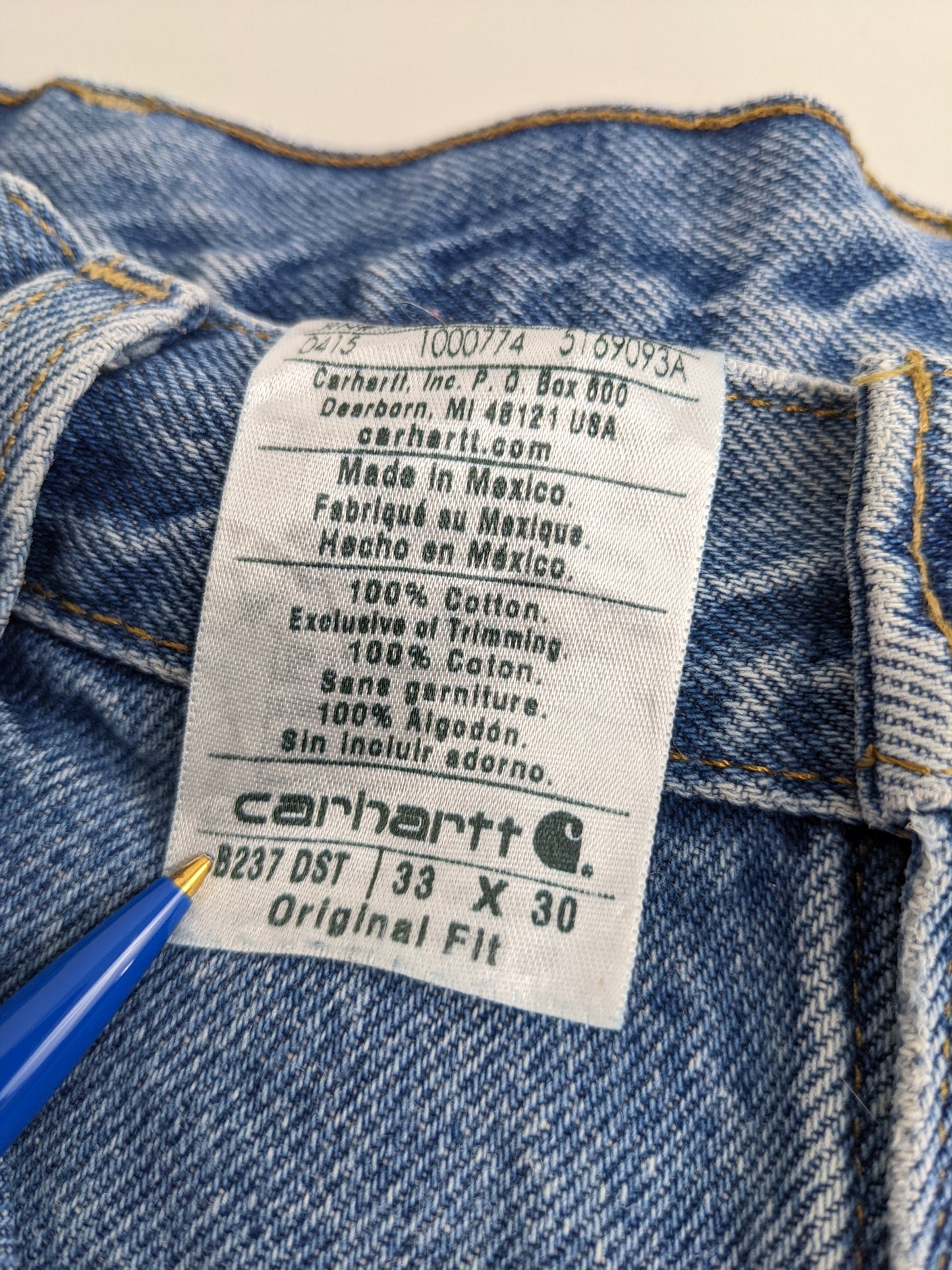 90s Carhartt Jeans Blue 33x30