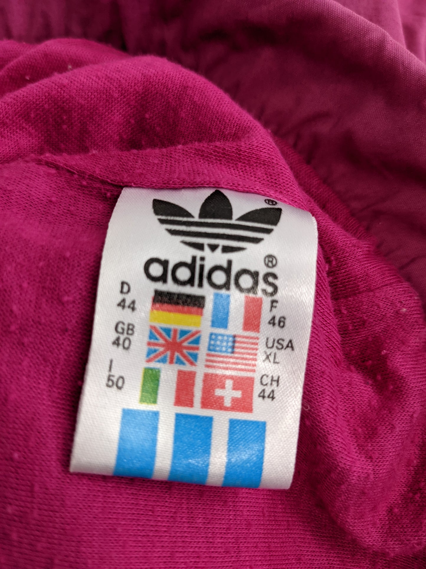 90s Adidas Jacket Pink White L