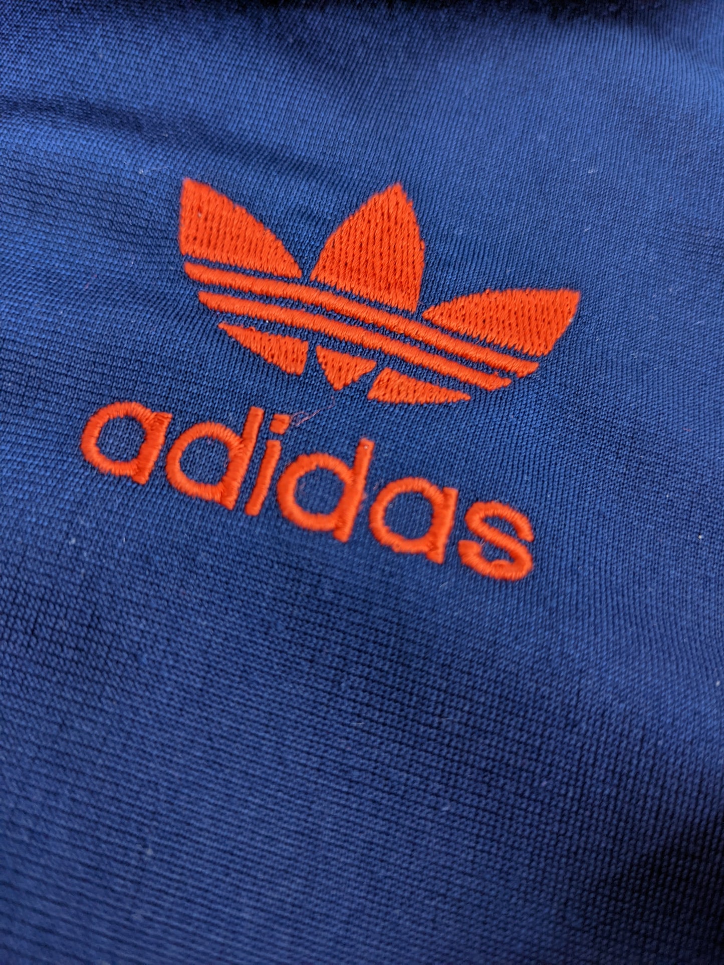 90s Adidas Trackjacket Navy Orange S/M