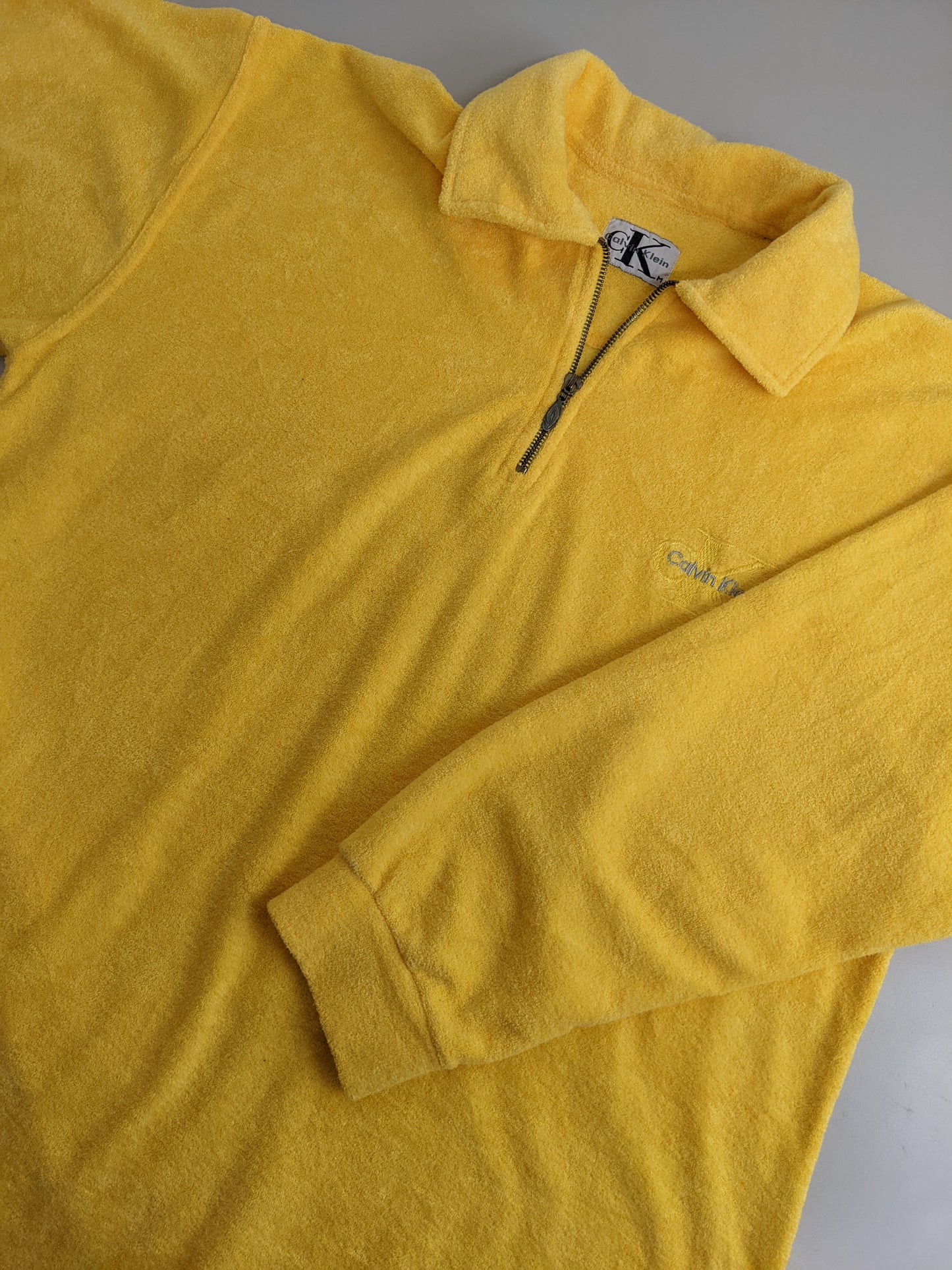 00s Calvin Klein Fleece Yellow M/L