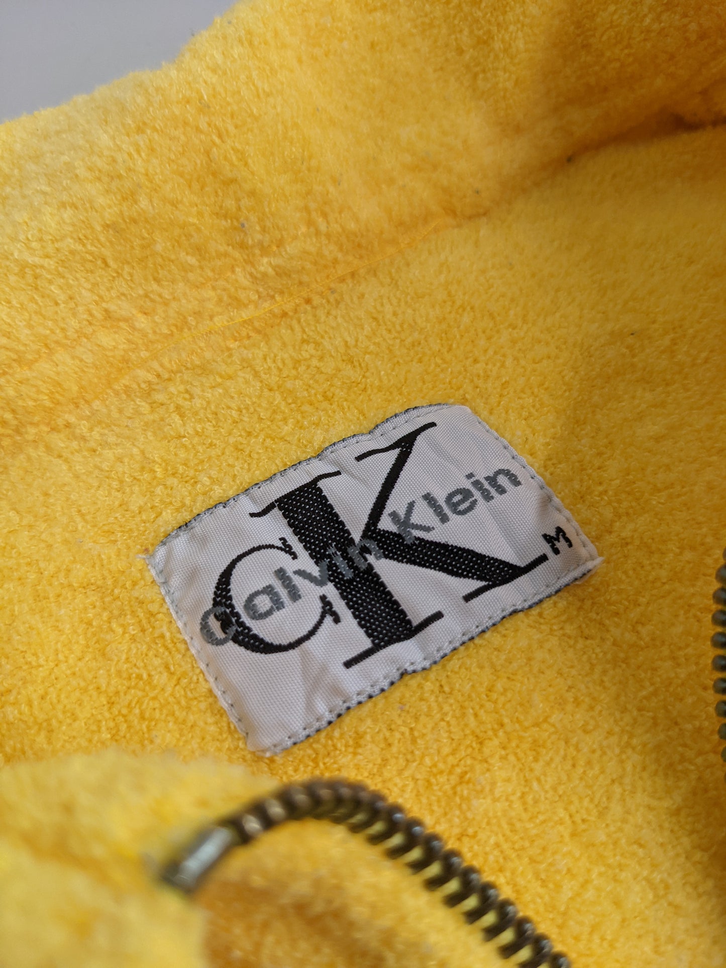 00s Calvin Klein Fleece Yellow M/L