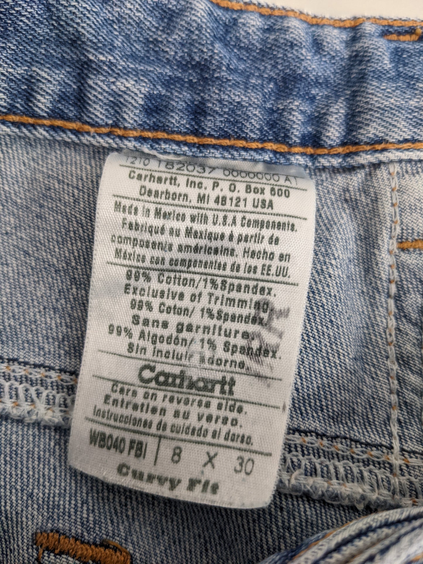 00s Carhartt Womens Jeans Blue 28x30