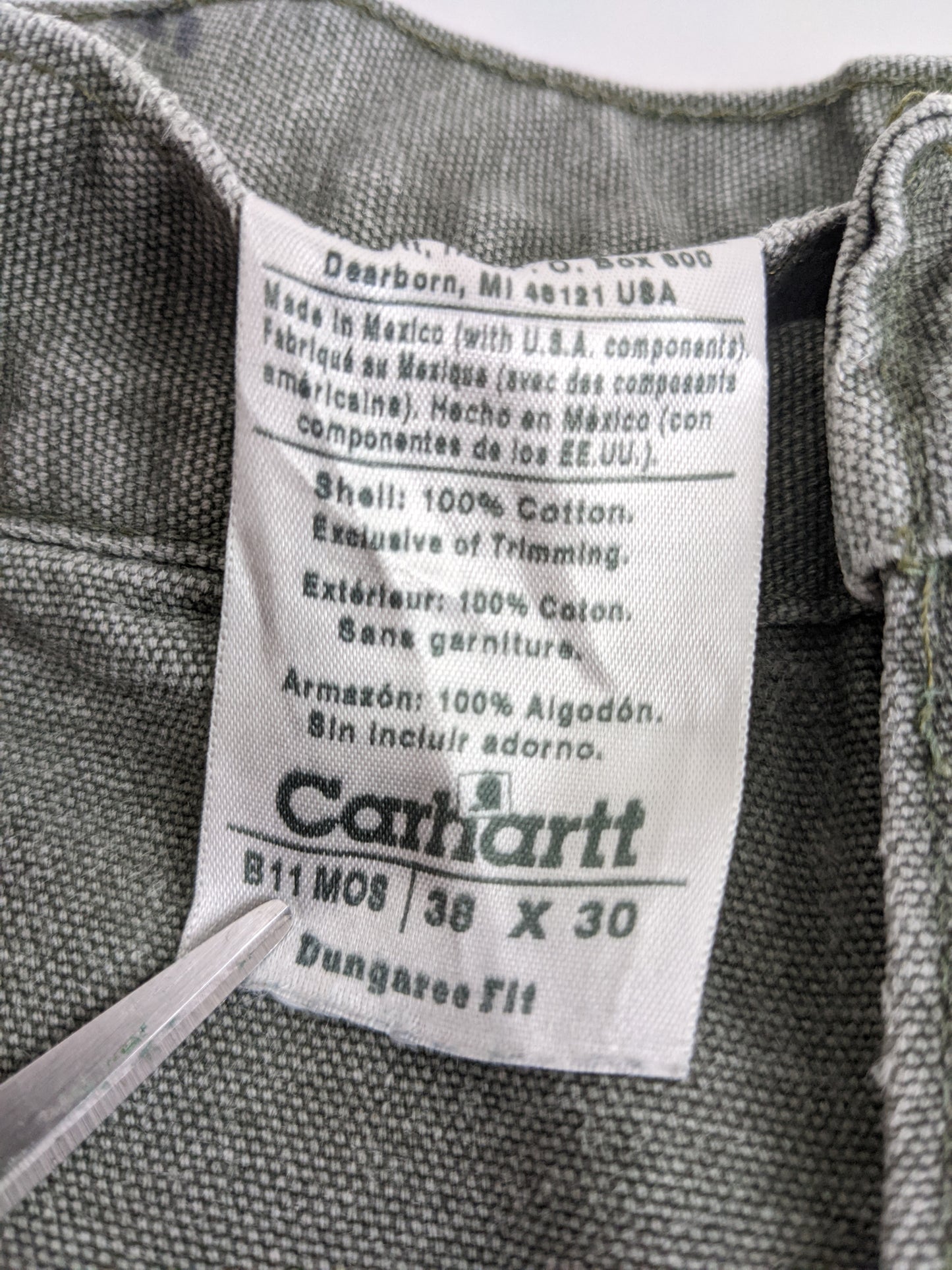 90s Carhartt Workwear Pant Khaki 38x30