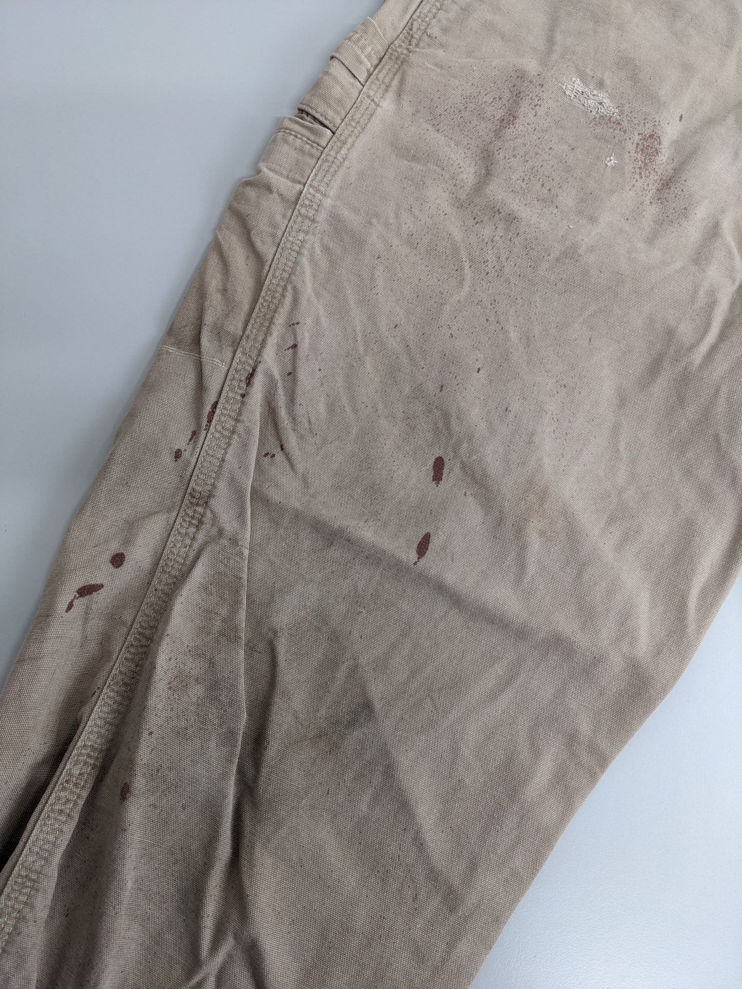 00s Distressed Carhartt Pant Beige 38x32