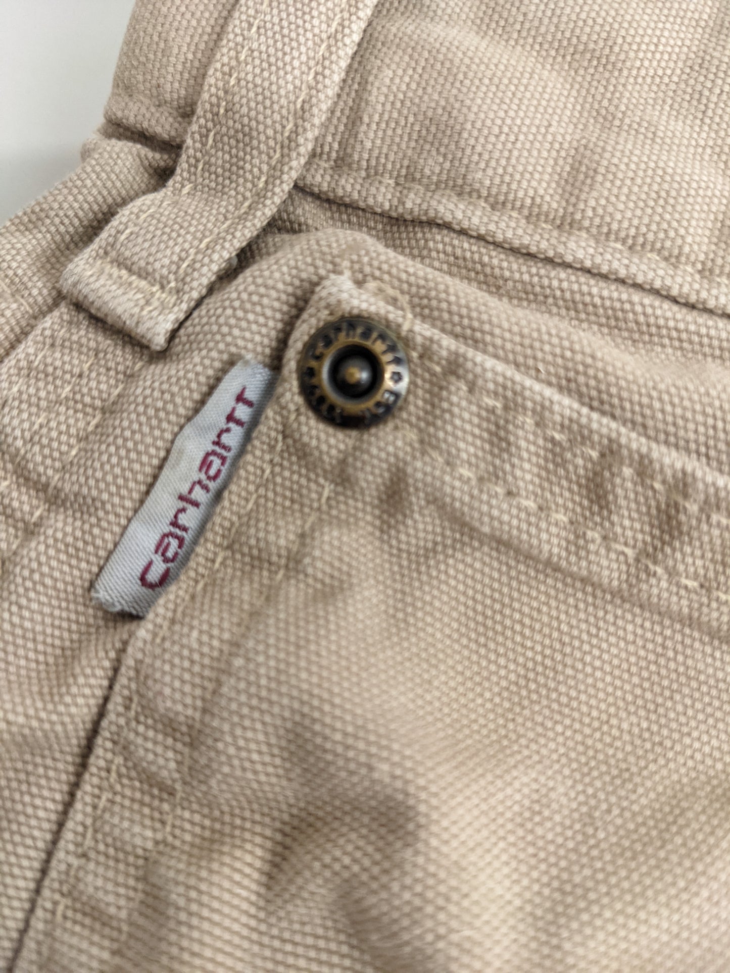 00s Distressed Carhartt Pant Beige 38x32