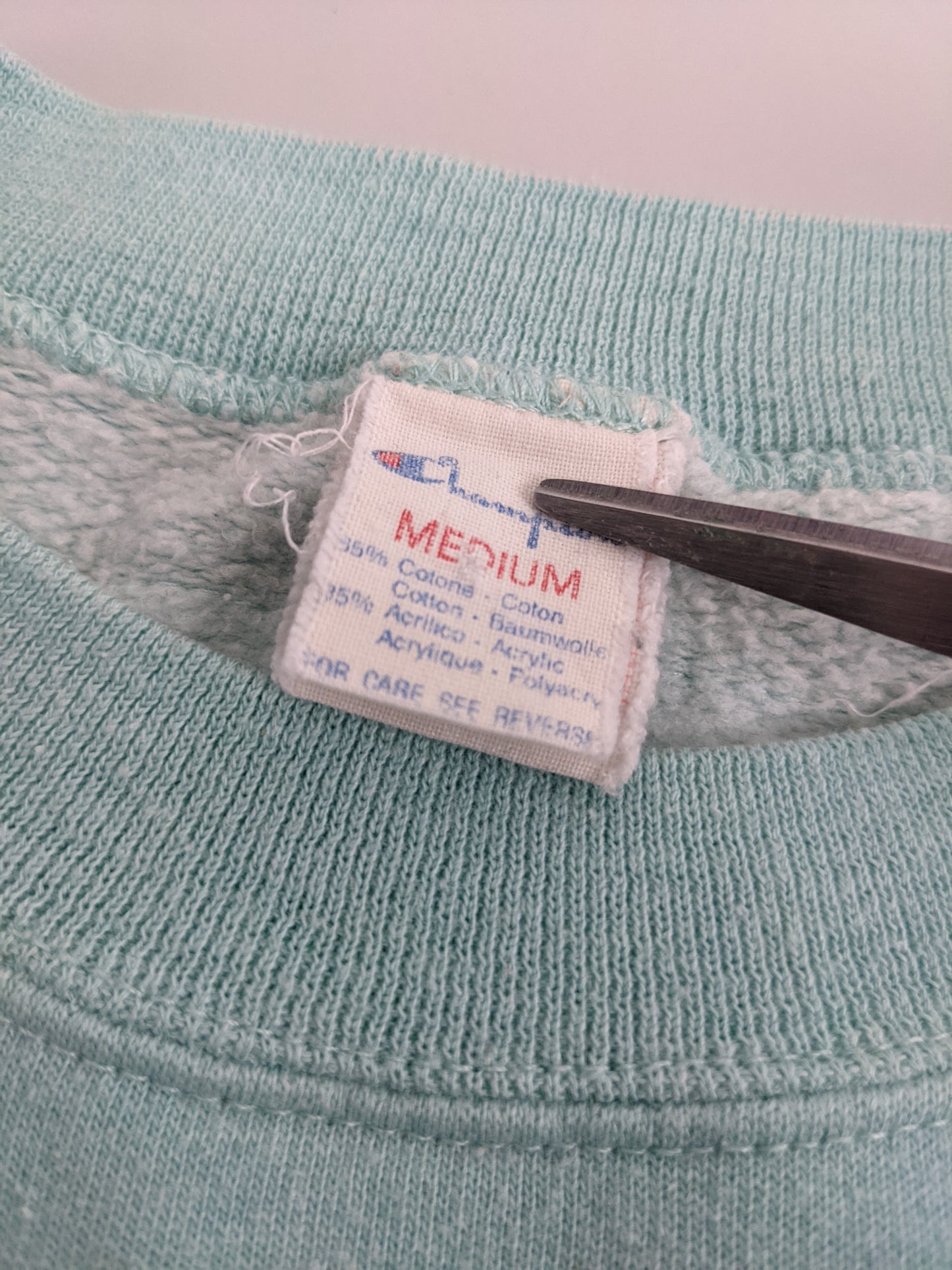 80s Champion Sweatshirt Turqoise M