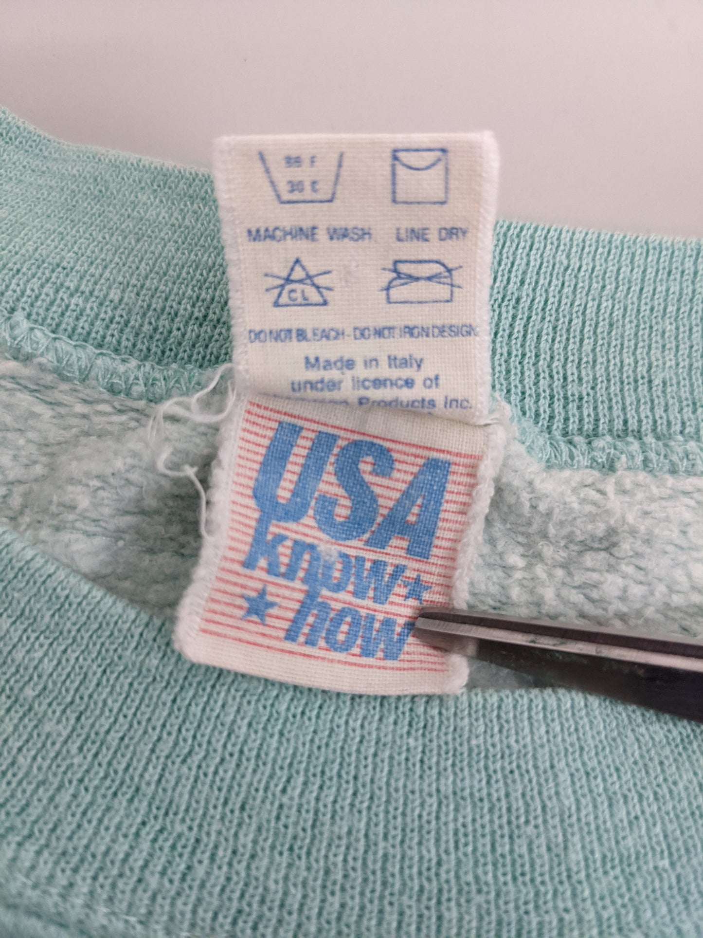 80s Champion Sweatshirt Turqoise M